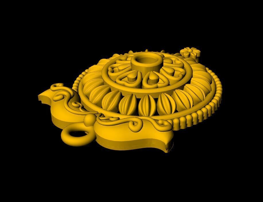 Designer Matt Pendant - 0099 3D print model_7