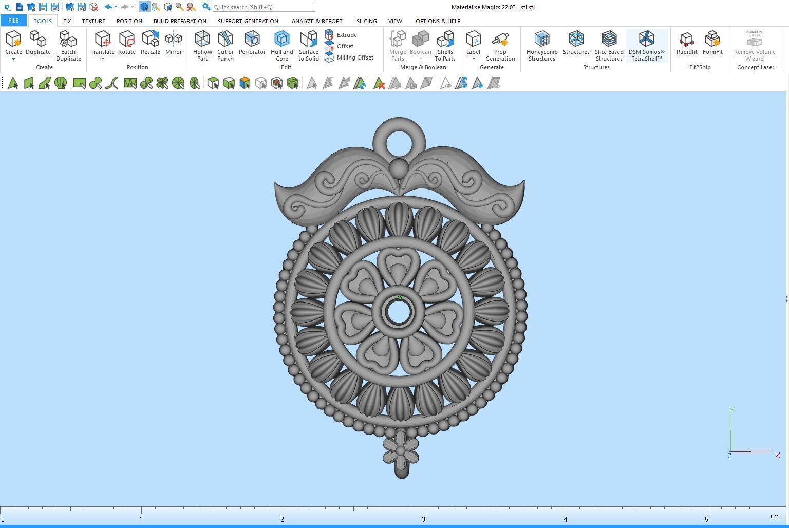Designer Matt Pendant - 0099 3D print model_10