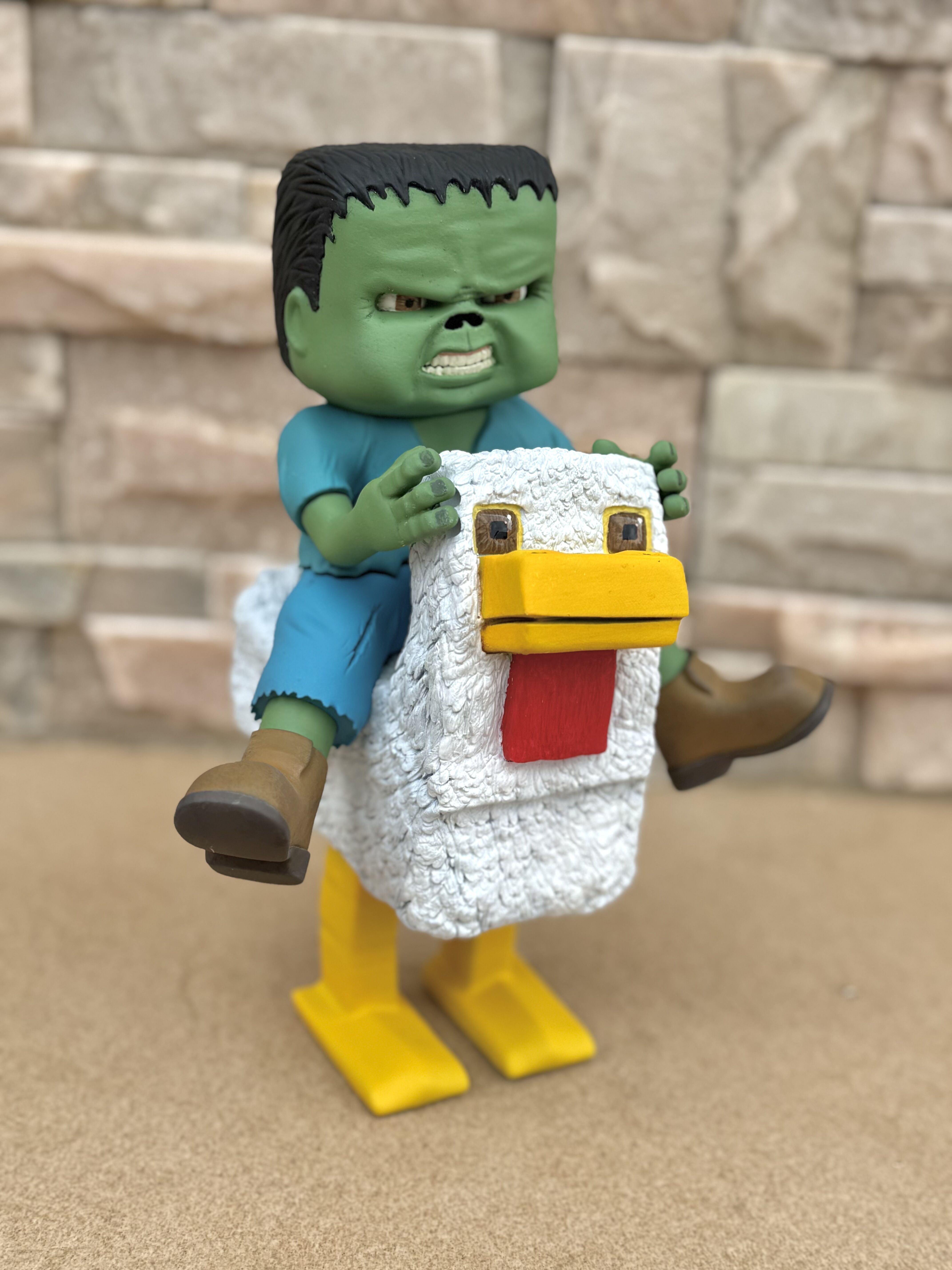 Chicken Jockey II Minecraft 3D 3D print model_4