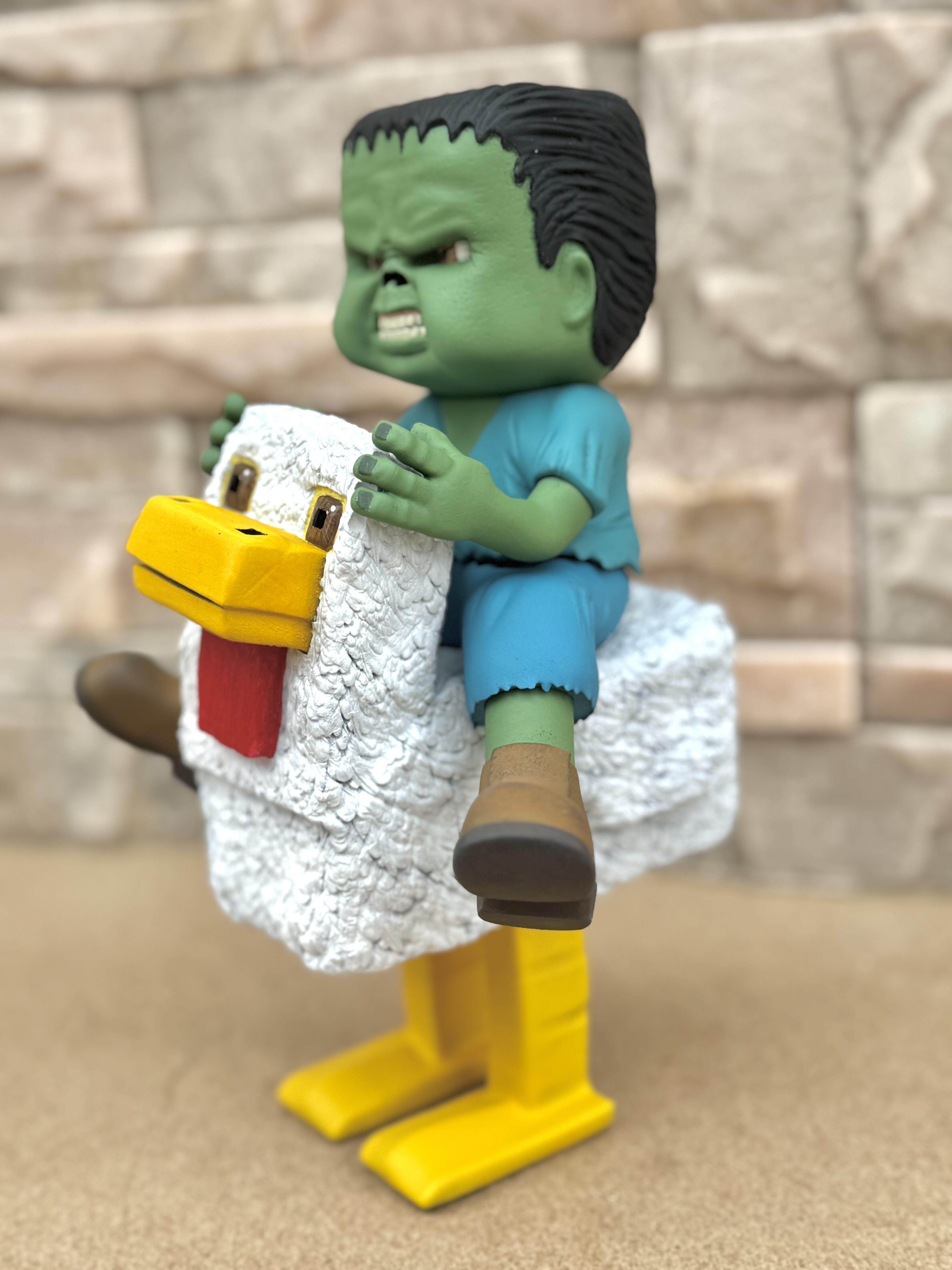 Chicken Jockey II Minecraft 3D 3D print model_5