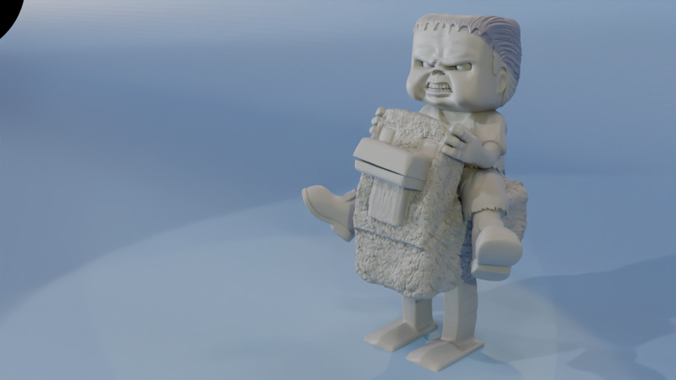 Chicken Jockey II Minecraft 3D 3D print model_2