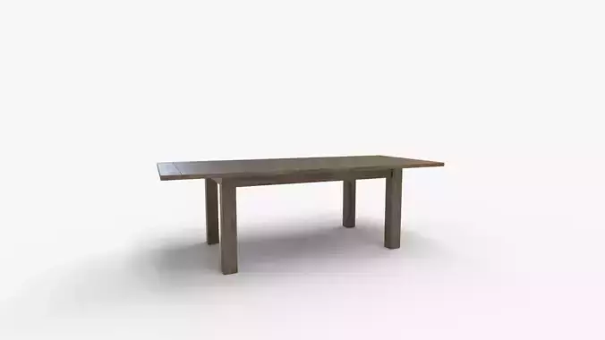 Egremt Driftwood Extendable Solid Wood Dining Table