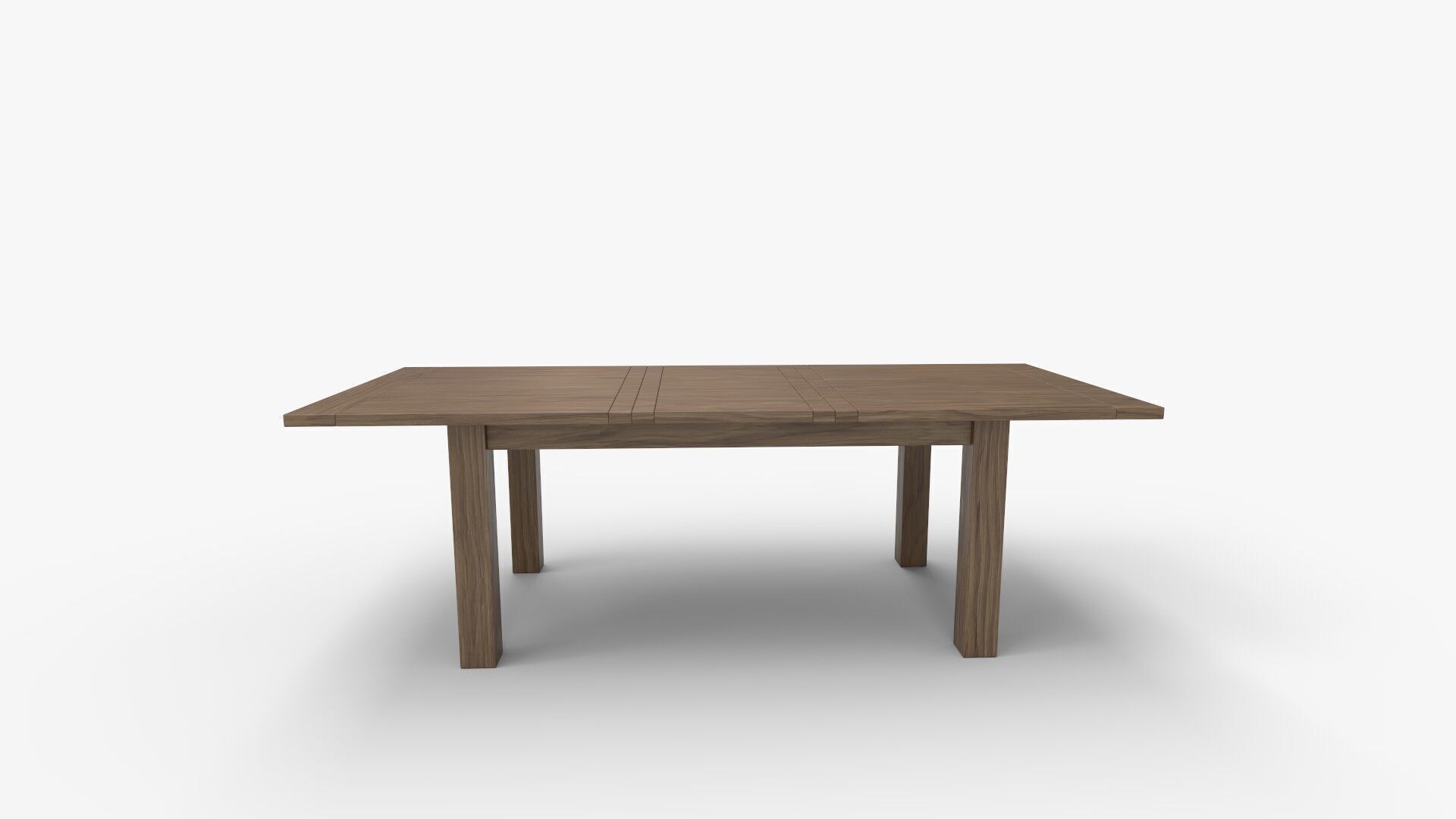 Egremt Driftwood Extendable Solid Wood Dining Table 3D model_5