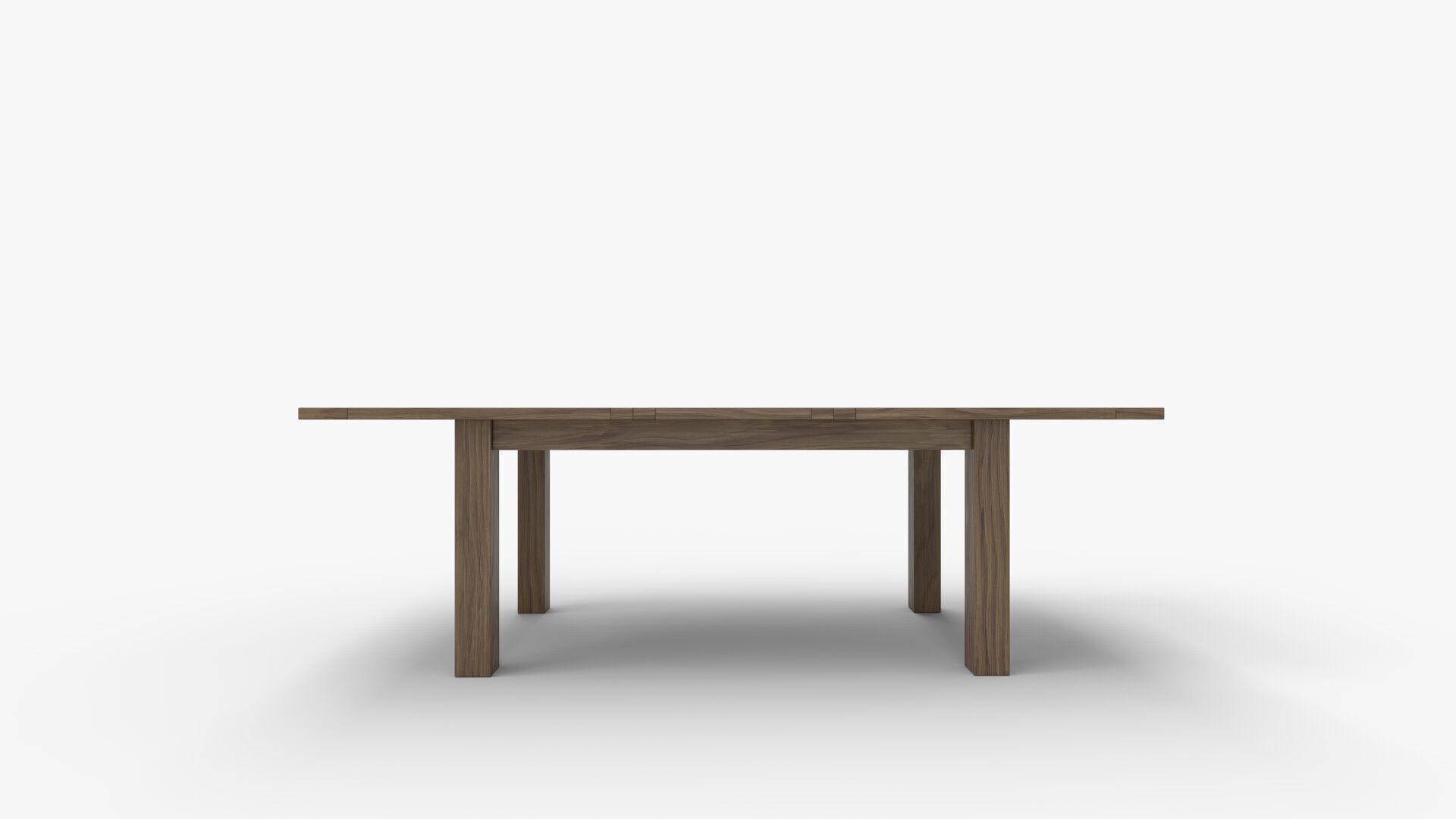 Egremt Driftwood Extendable Solid Wood Dining Table 3D model_4