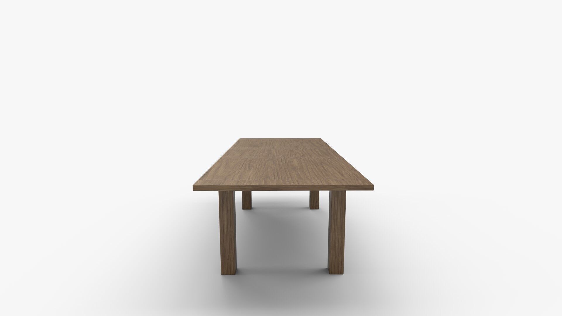 Egremt Driftwood Extendable Solid Wood Dining Table 3D model_1
