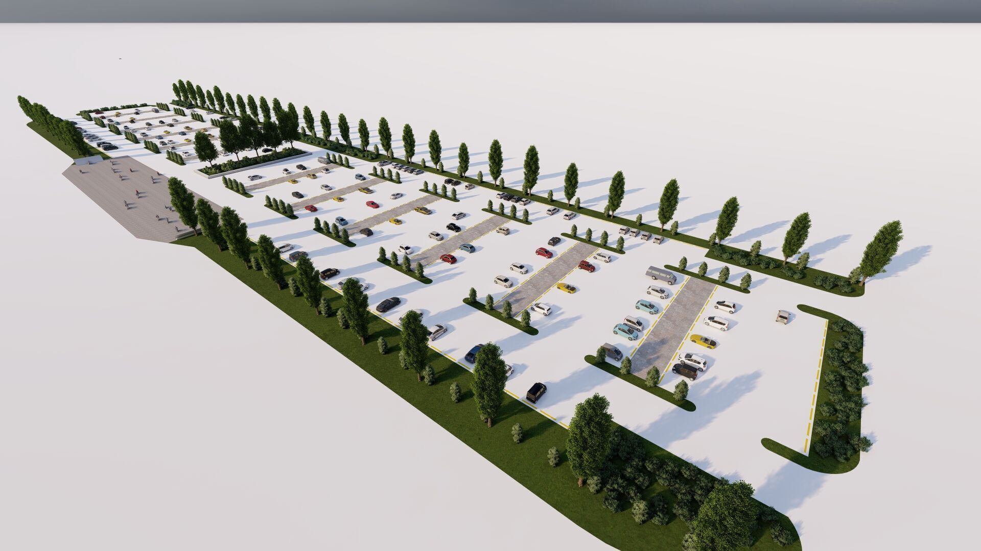Parking-Parking Lot 3D model_3