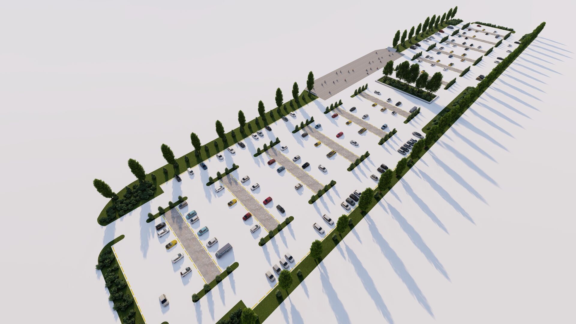 Parking-Parking Lot 3D model_7