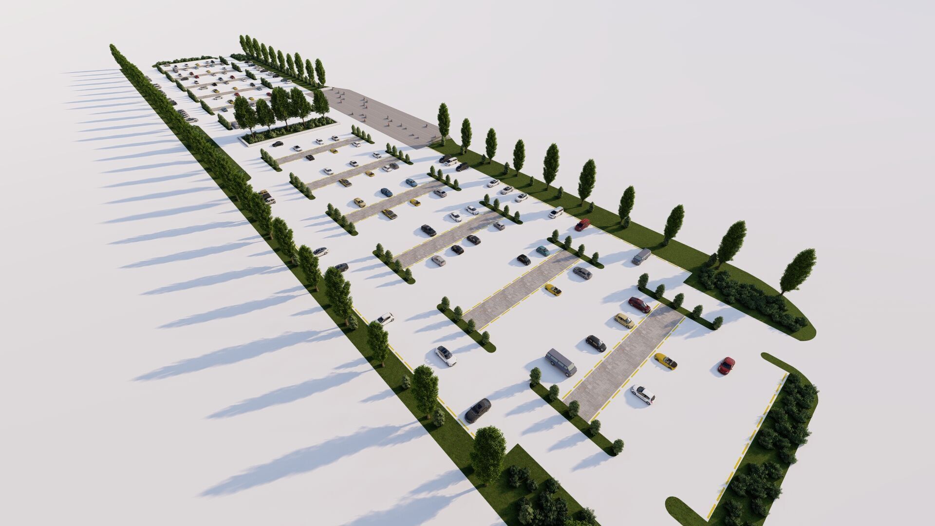 Parking-Parking Lot 3D model_4