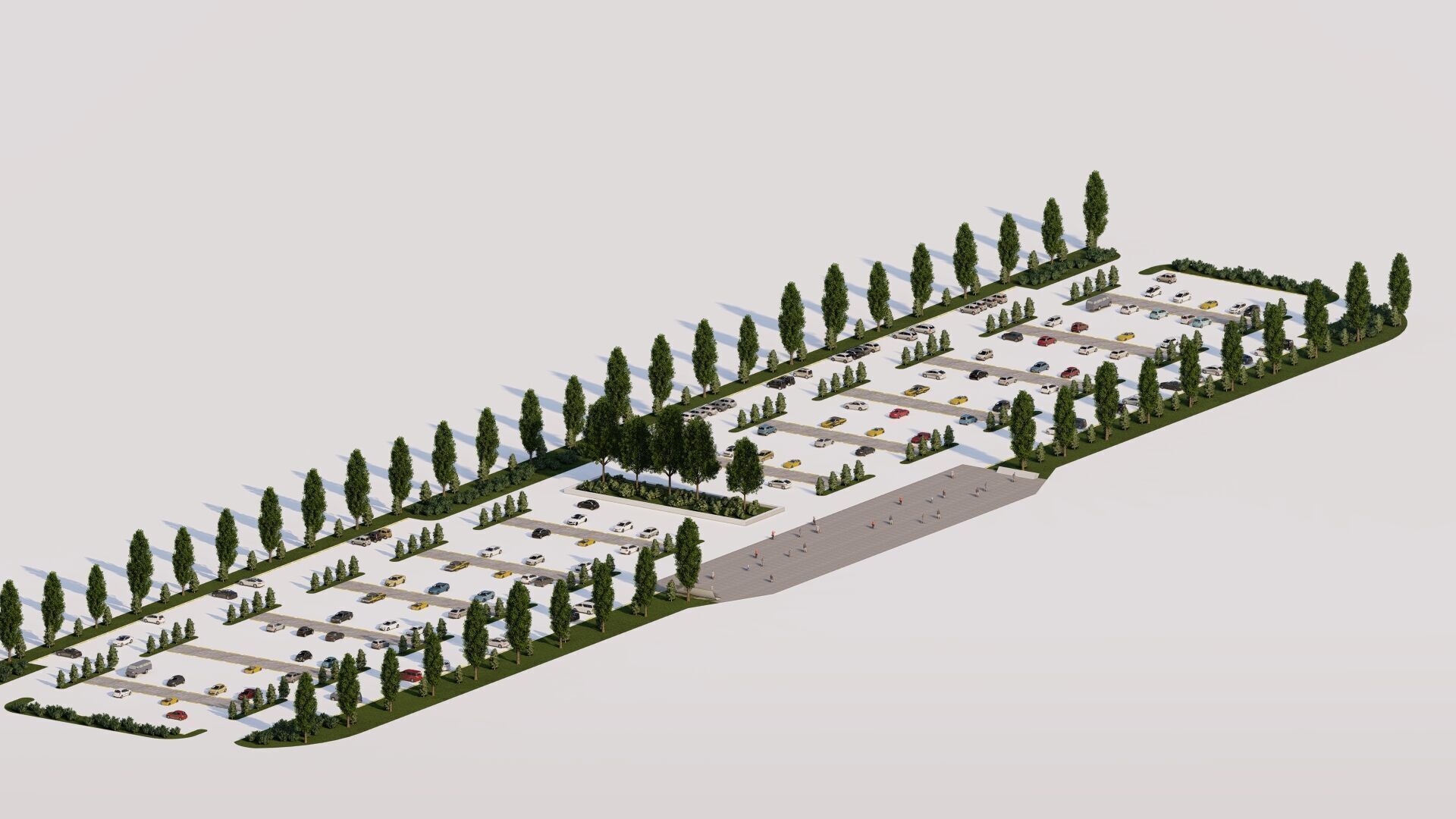 Parking-Parking Lot 3D model_6