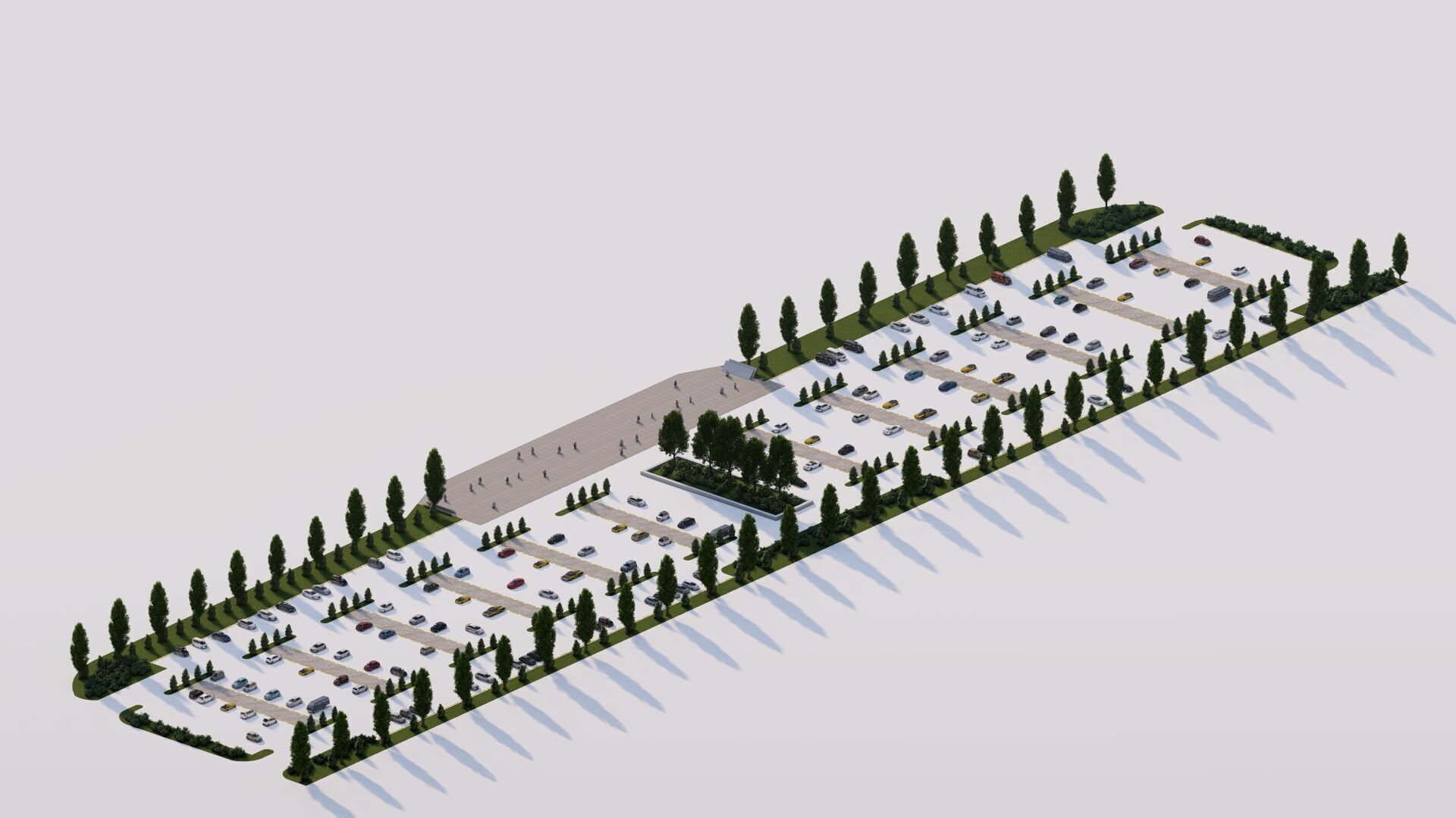 Parking-Parking Lot 3D model_9