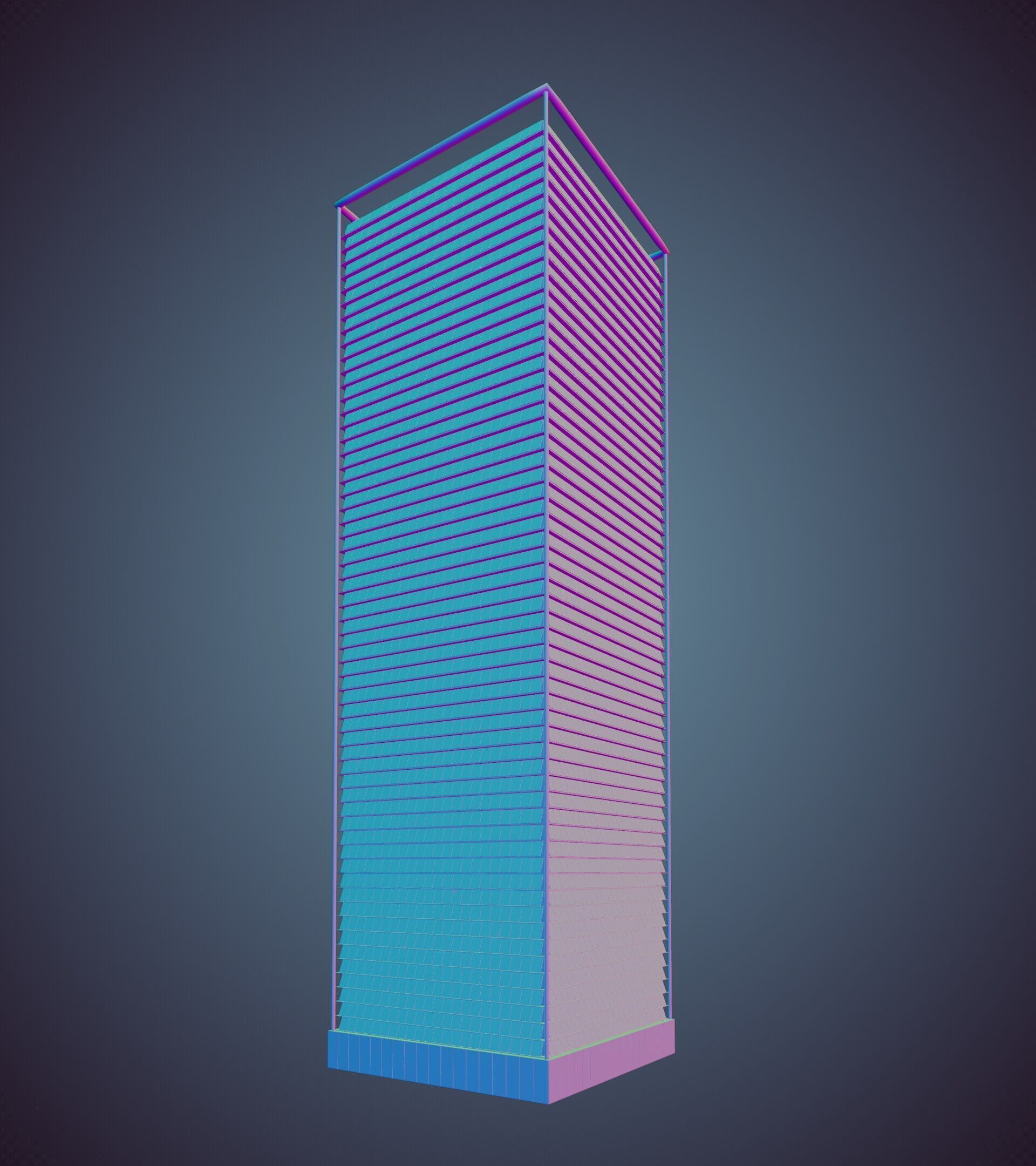 Parametric Building 1a6 3D model_30