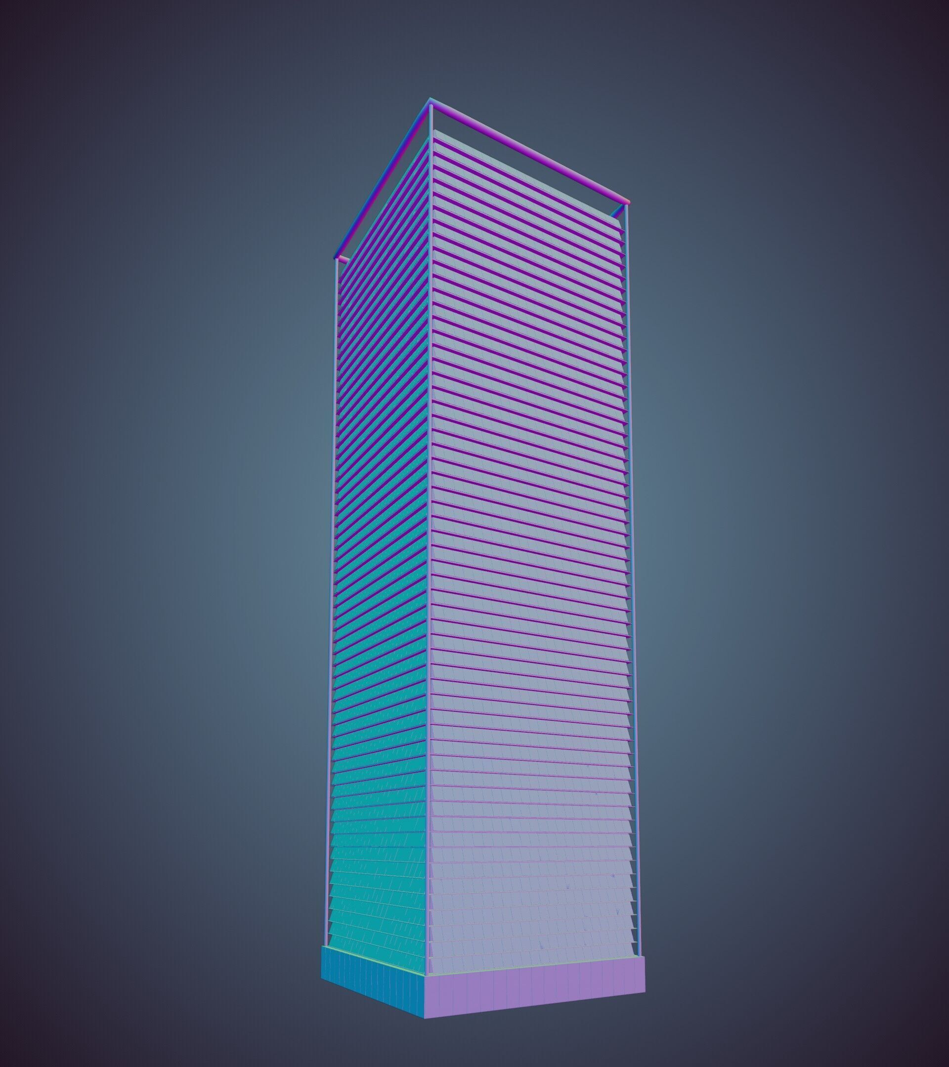 Parametric Building 1a6 3D model_29