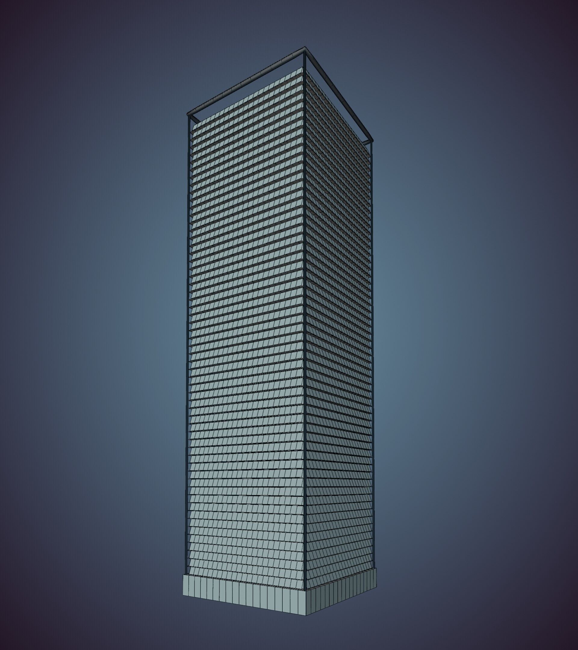 Parametric Building 1a6 3D model_43