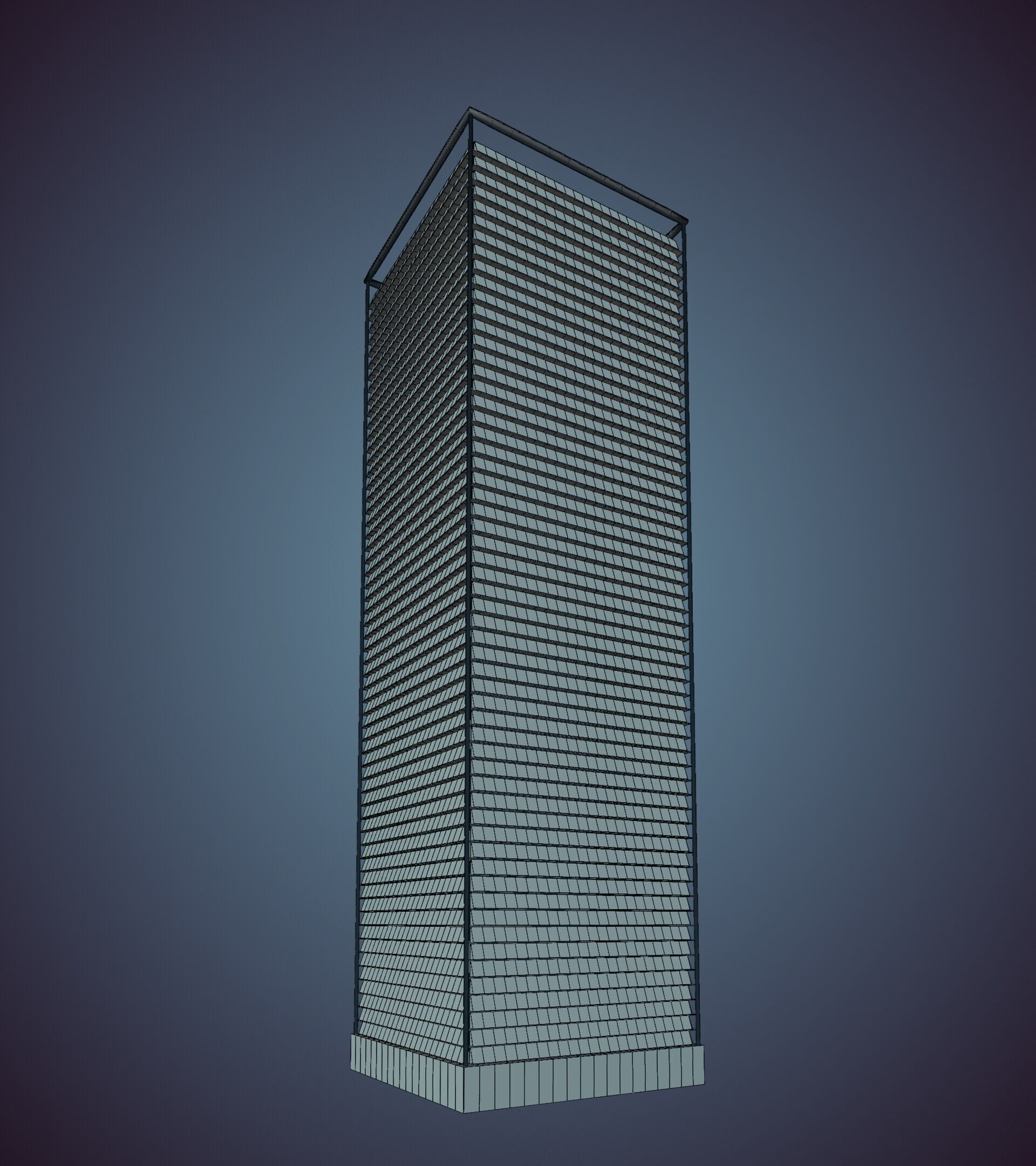 Parametric Building 1a6 3D model_42