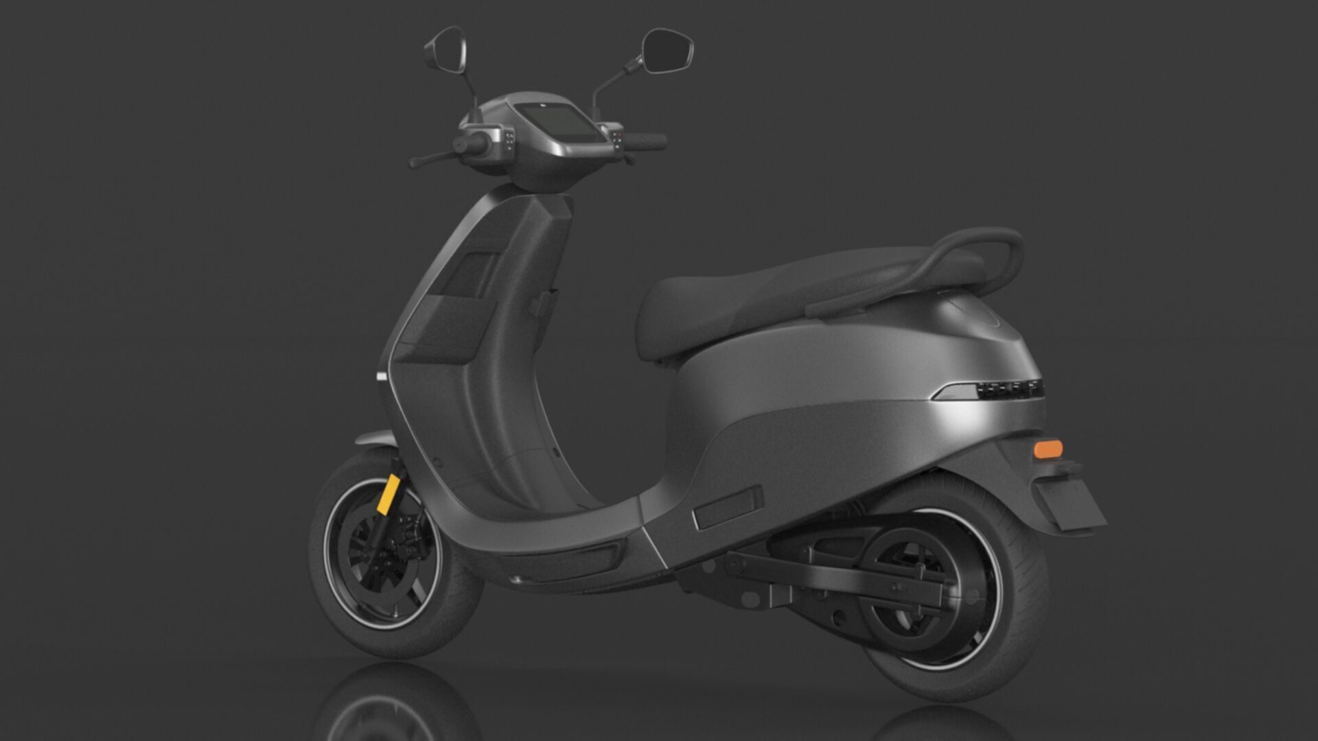 S1 Pro 3rd Gen High Speed Electric Scooter with charger Low-poly 3D model_10