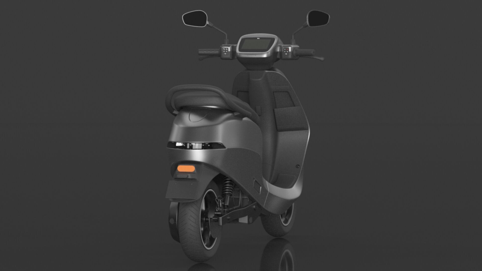 S1 Pro 3rd Gen High Speed Electric Scooter with charger Low-poly 3D model_8