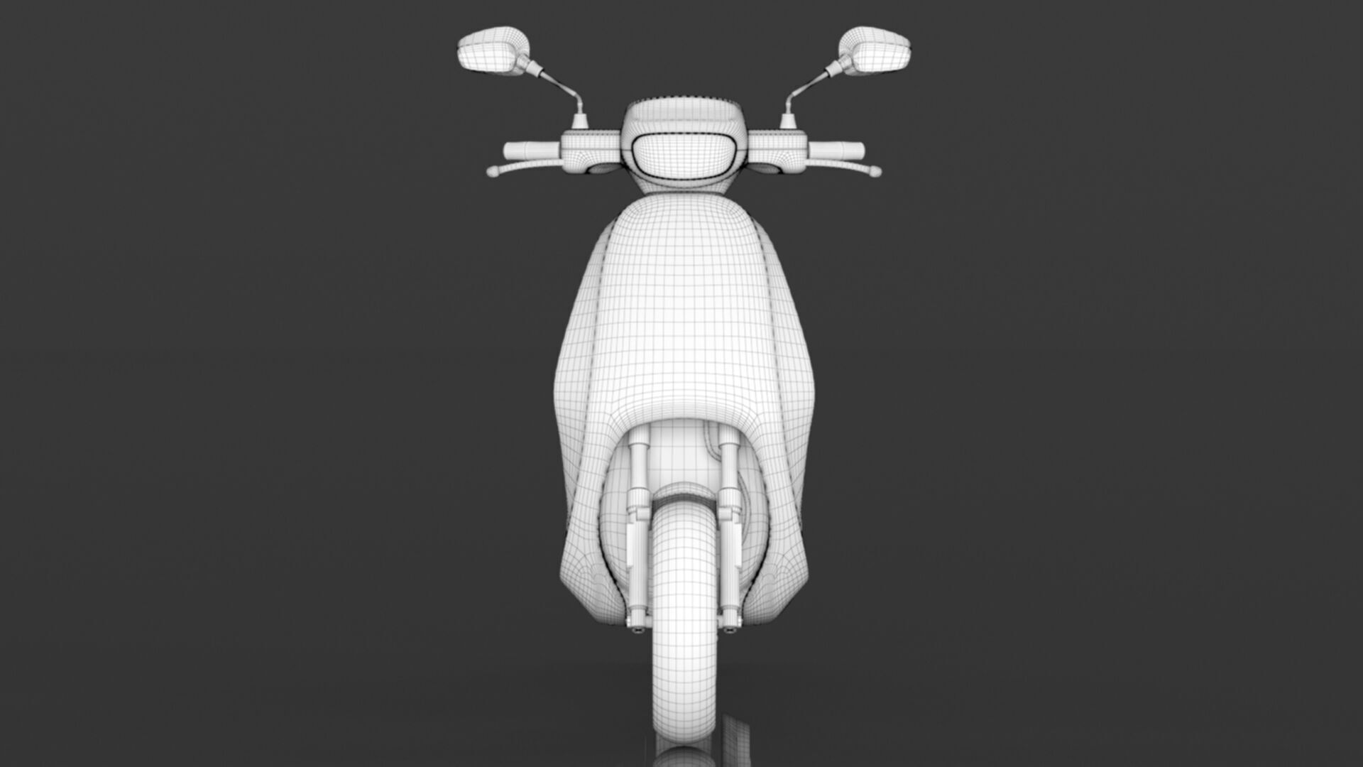 S1 Pro 3rd Gen High Speed Electric Scooter with charger Low-poly 3D model_16