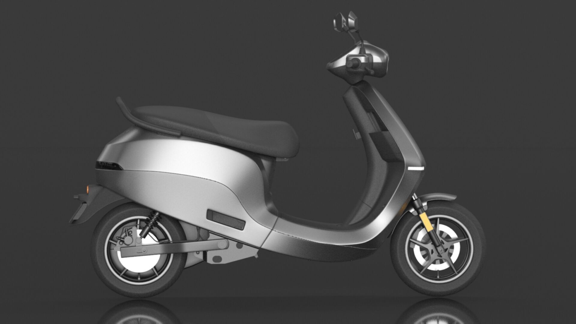 S1 Pro 3rd Gen High Speed Electric Scooter with charger Low-poly 3D model_6