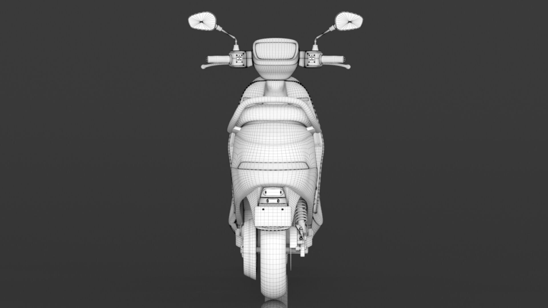 S1 Pro 3rd Gen High Speed Electric Scooter with charger Low-poly 3D model_18