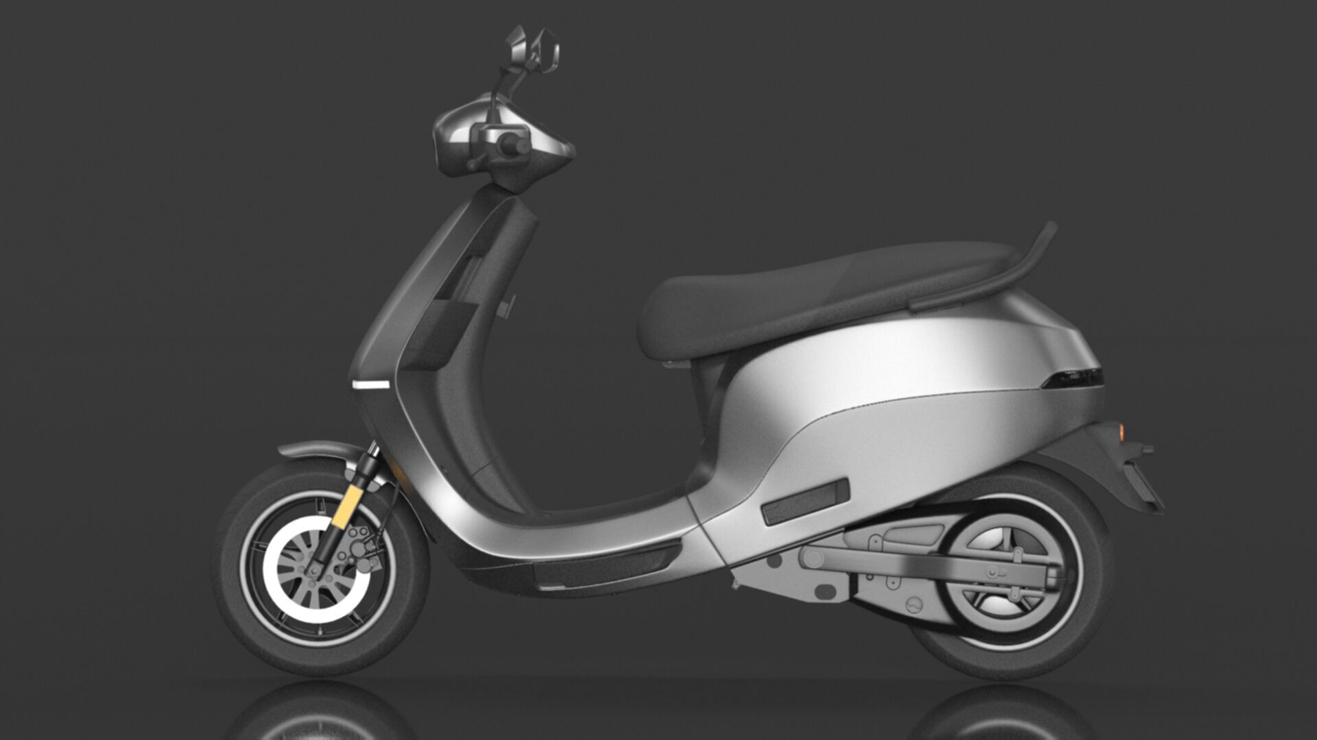 S1 Pro 3rd Gen High Speed Electric Scooter with charger Low-poly 3D model_11