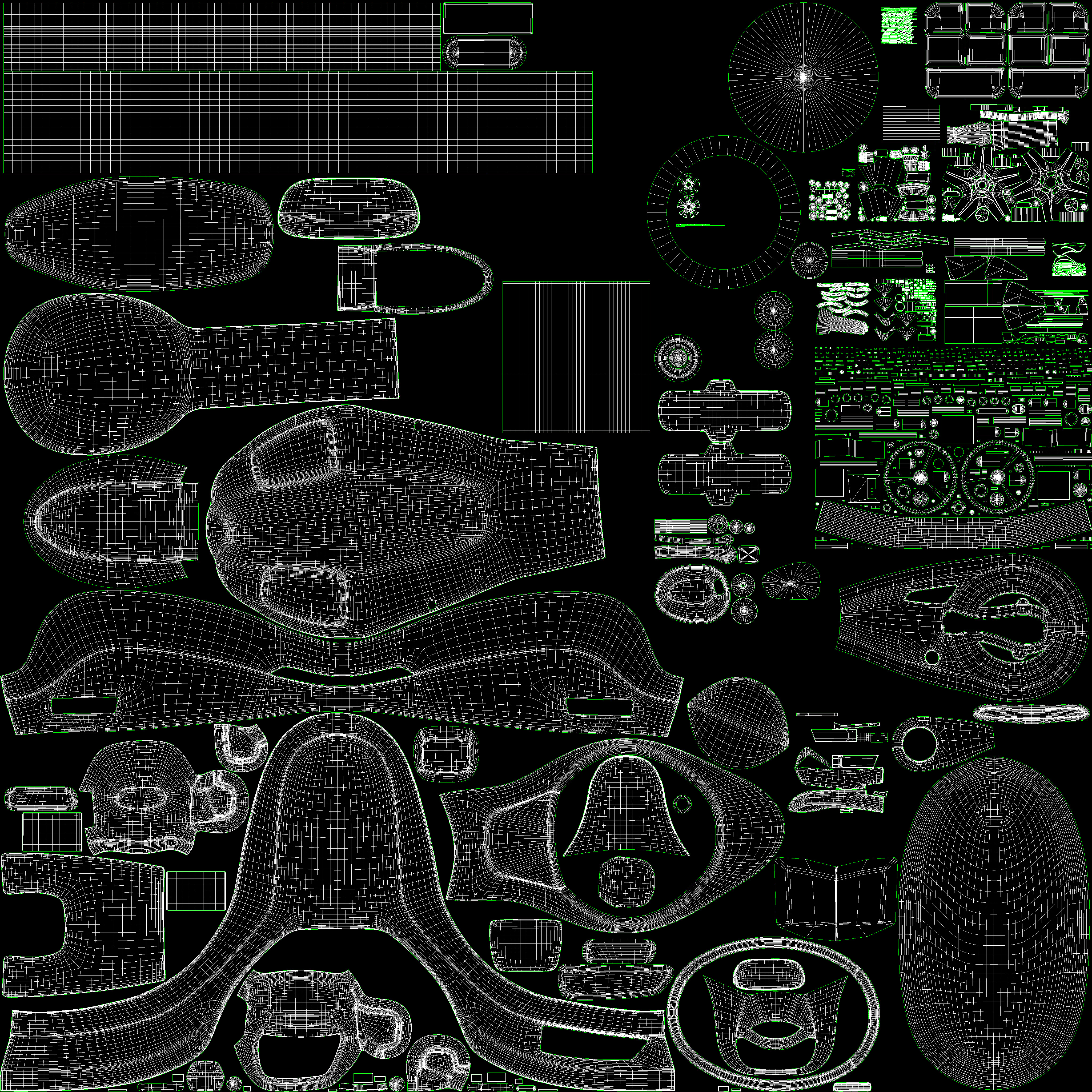 S1 Pro 3rd Gen High Speed Electric Scooter with charger Low-poly 3D model_20