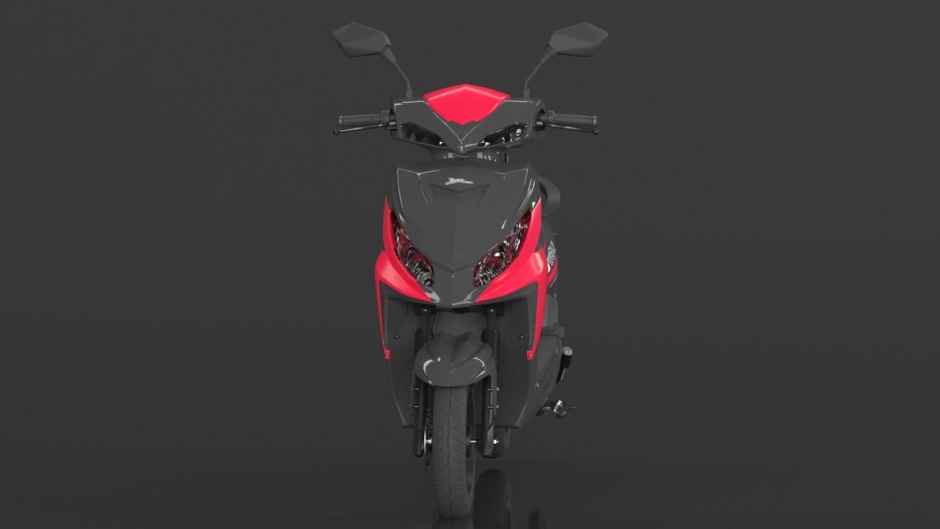 JOY E-BIKE Wolf High-Speed Electric Scooter Low-poly 3D model_15