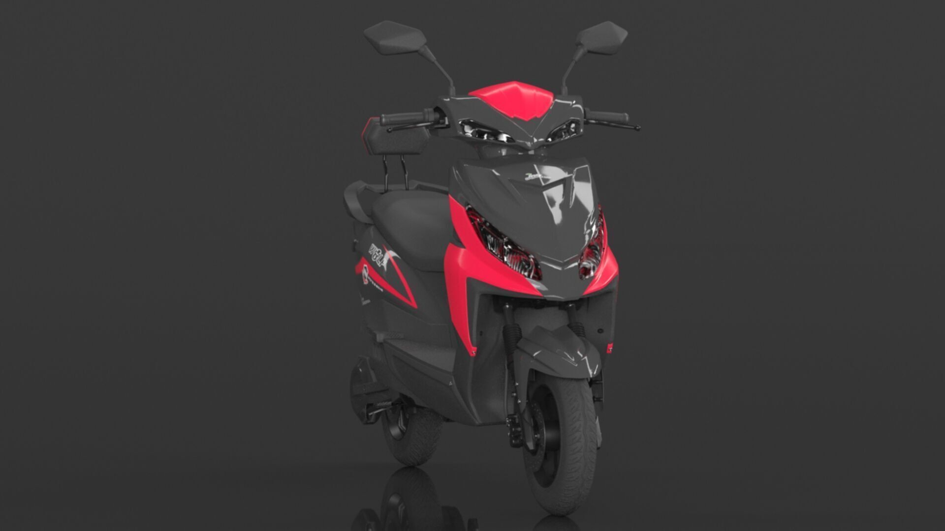 JOY E-BIKE Wolf High-Speed Electric Scooter Low-poly 3D model_3