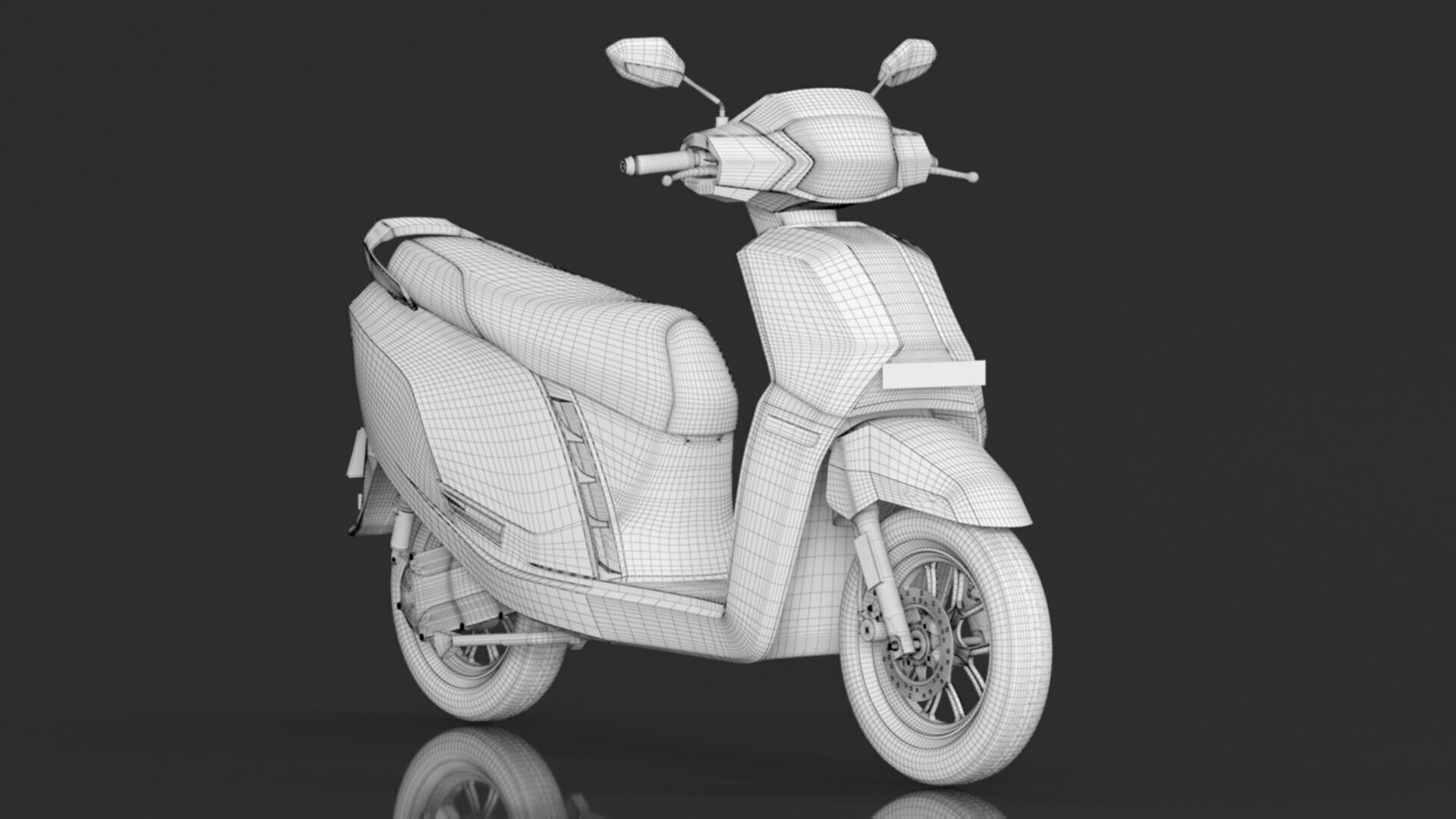 AMPERE High Performance Nexus ST Family Electric Scooter Low-poly 3D model_20