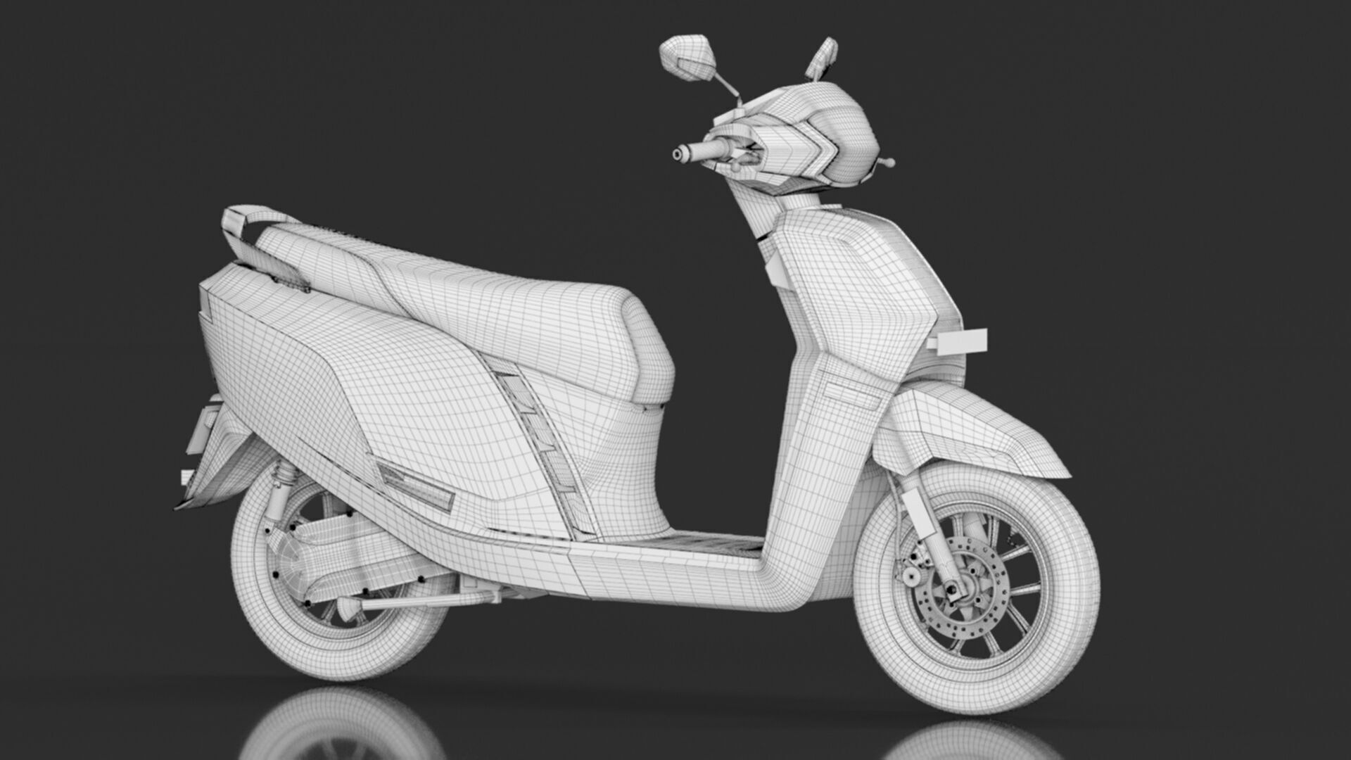 AMPERE High Performance Nexus ST Family Electric Scooter Low-poly 3D model_21