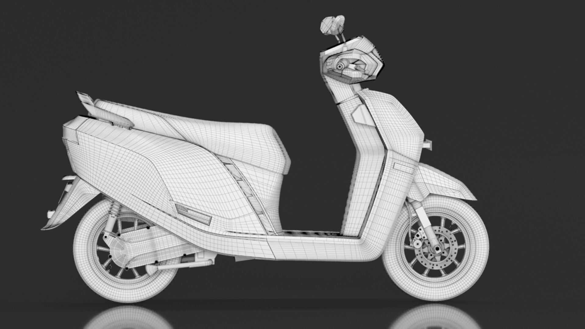 AMPERE High Performance Nexus ST Family Electric Scooter Low-poly 3D model_22
