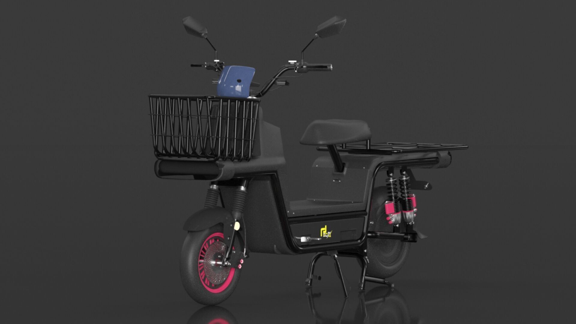 EOX E4 Plus Low Speed Electric Loader Scooter Non RTO Low-poly 3D model_13