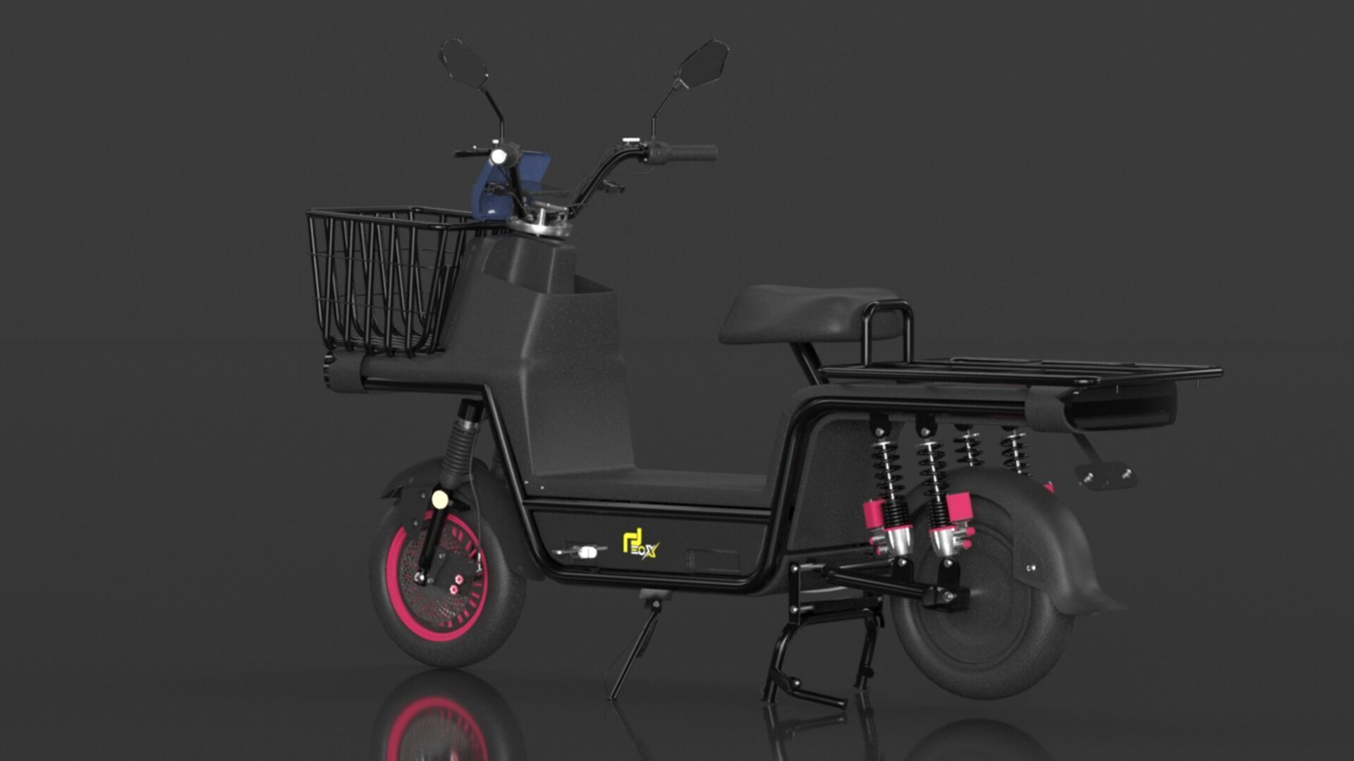 EOX E4 Plus Low Speed Electric Loader Scooter Non RTO Low-poly 3D model_10