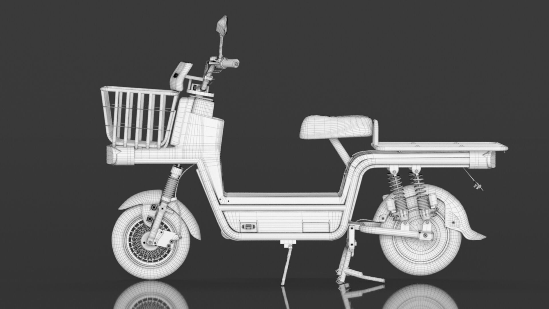 EOX E4 Plus Low Speed Electric Loader Scooter Non RTO Low-poly 3D model_19