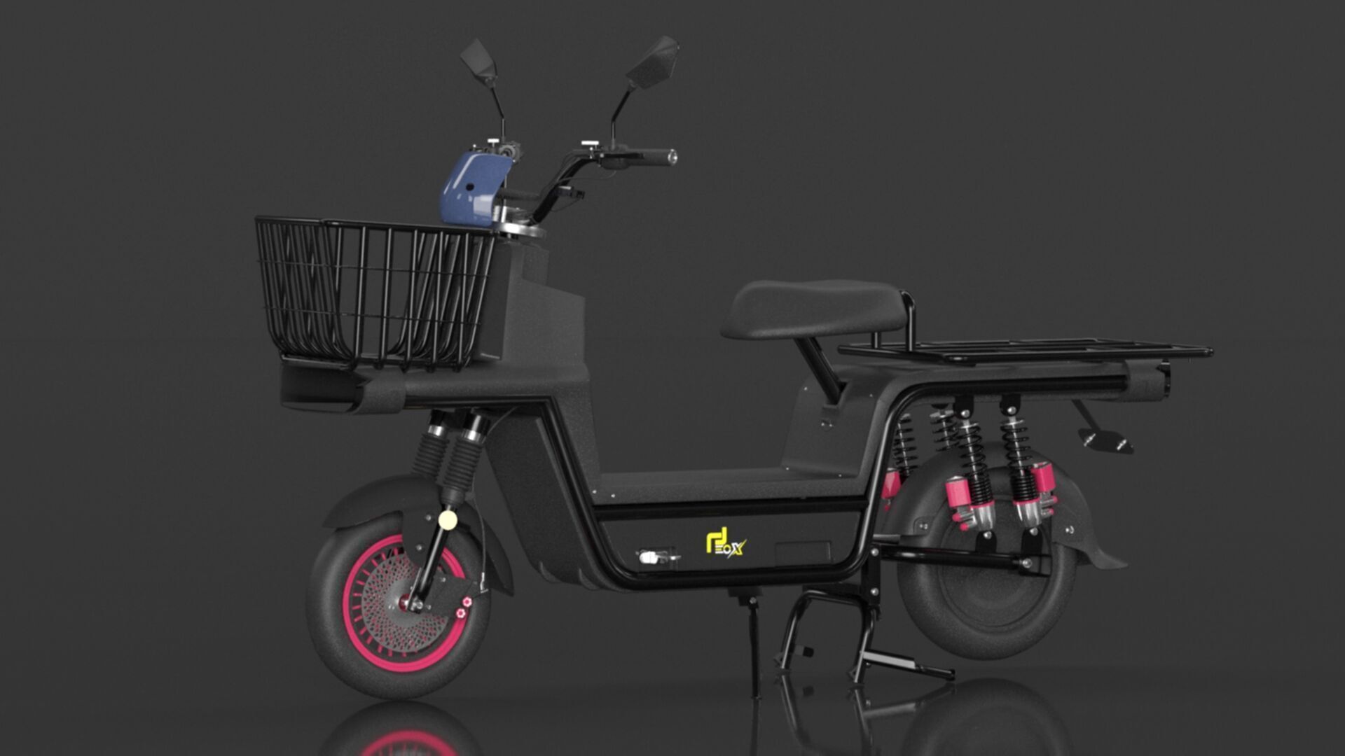 EOX E4 Plus Low Speed Electric Loader Scooter Non RTO Low-poly 3D model_12