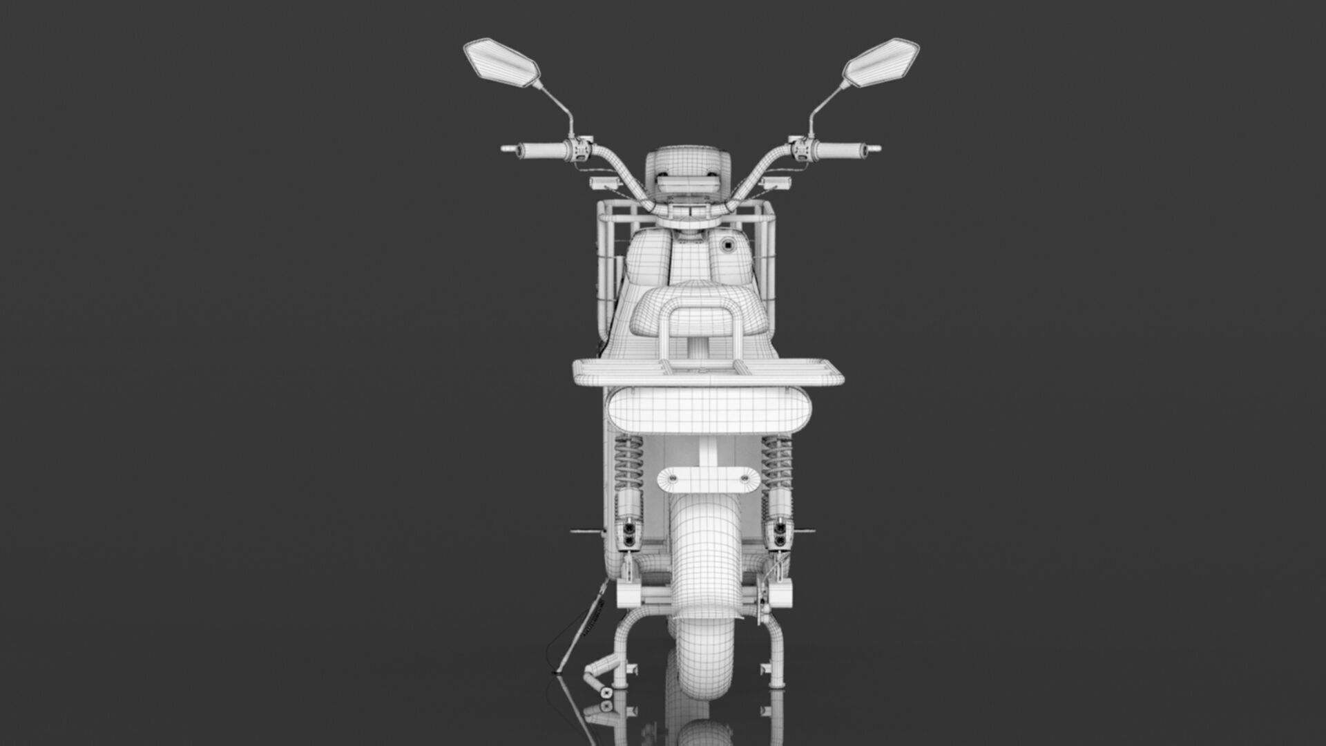 EOX E4 Plus Low Speed Electric Loader Scooter Non RTO Low-poly 3D model_18