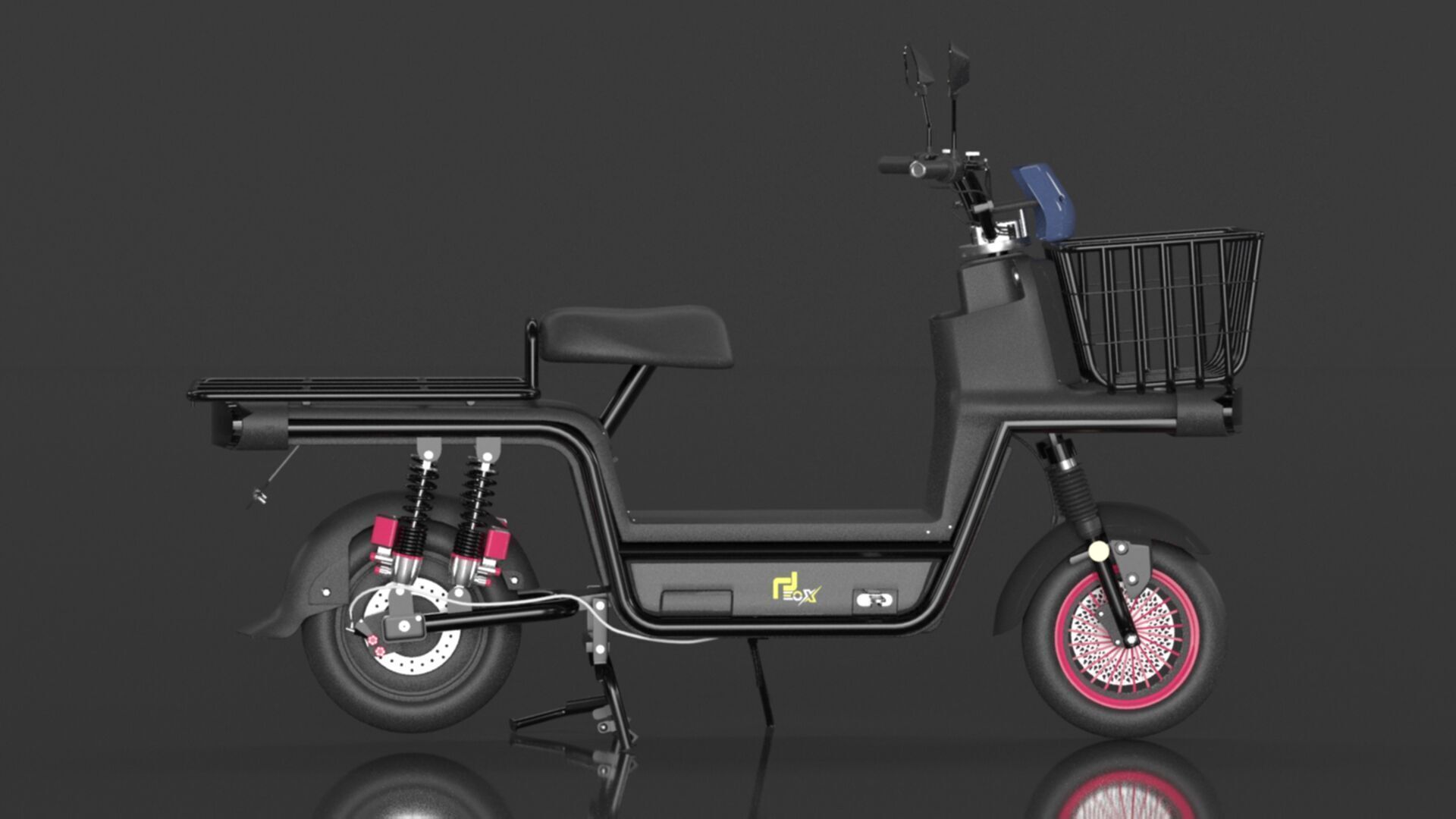 EOX E4 Plus Low Speed Electric Loader Scooter Non RTO Low-poly 3D model_6