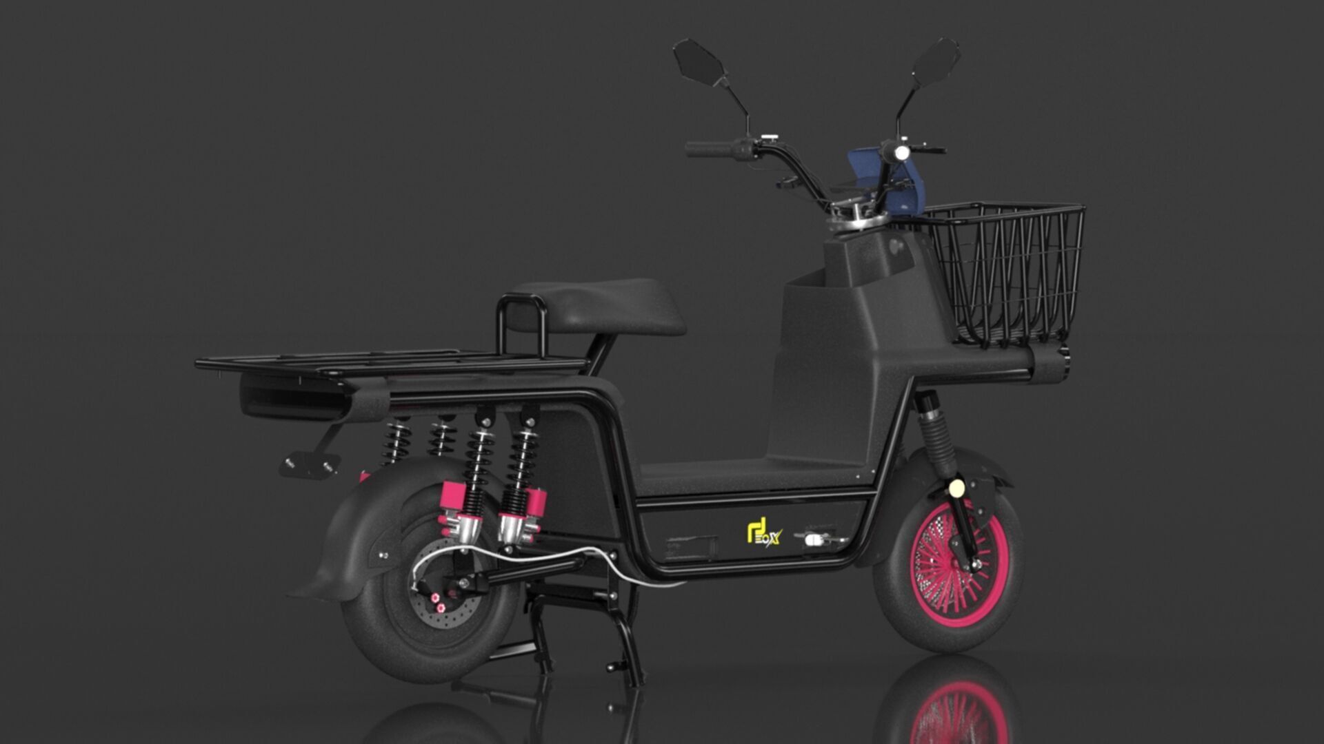 EOX E4 Plus Low Speed Electric Loader Scooter Non RTO Low-poly 3D model_7