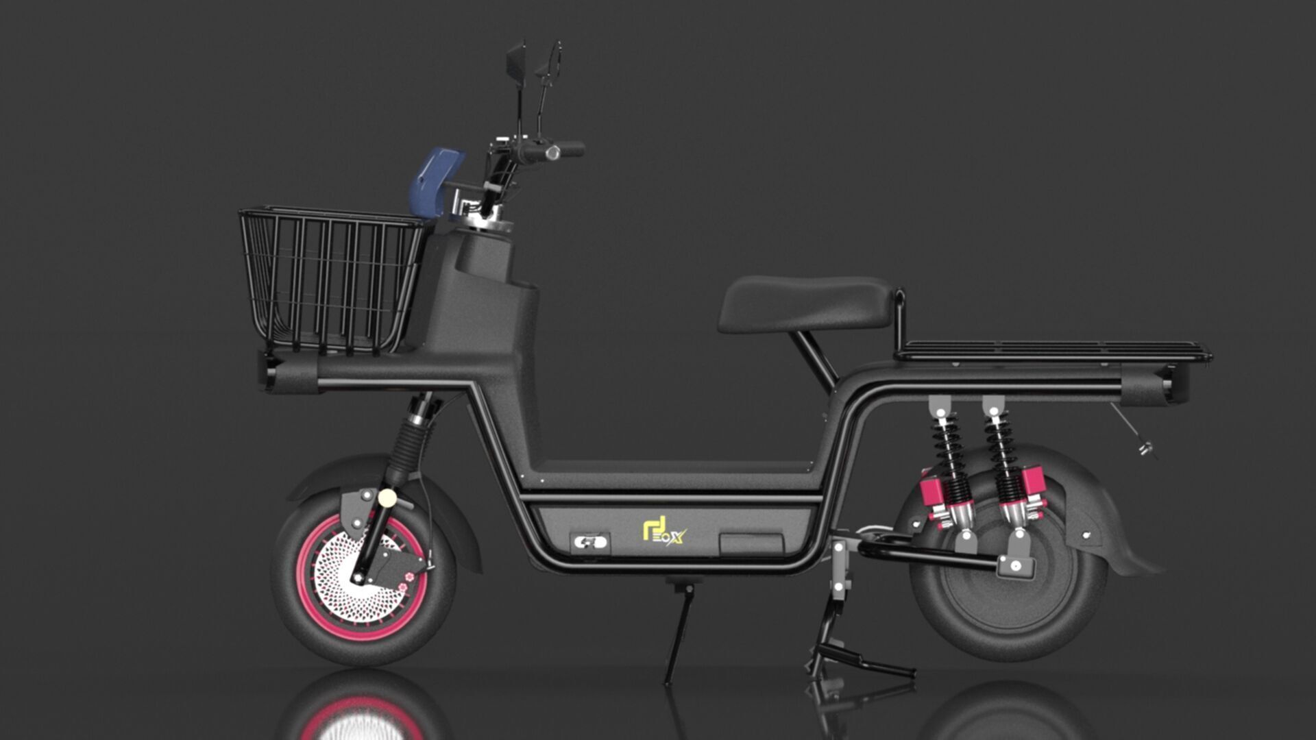 EOX E4 Plus Low Speed Electric Loader Scooter Non RTO Low-poly 3D model_11