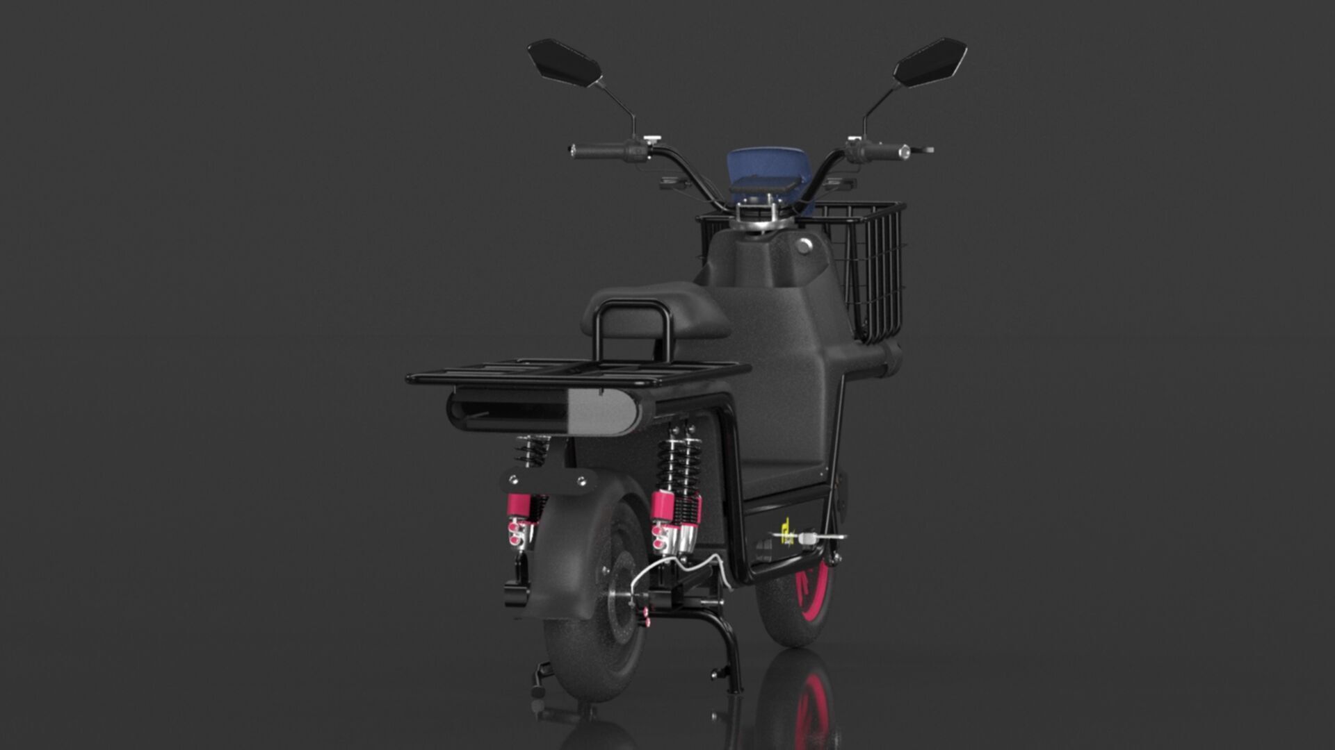 EOX E4 Plus Low Speed Electric Loader Scooter Non RTO Low-poly 3D model_8