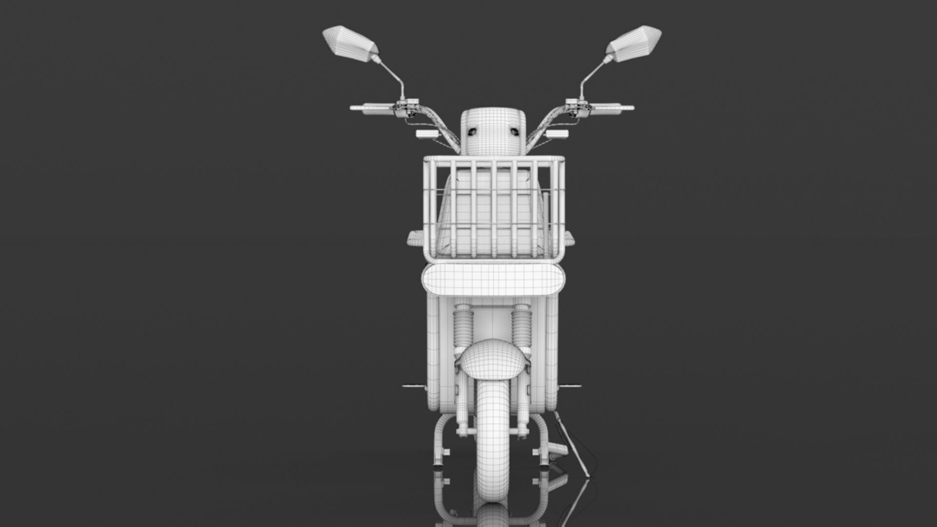 EOX E4 Plus Low Speed Electric Loader Scooter Non RTO Low-poly 3D model_16