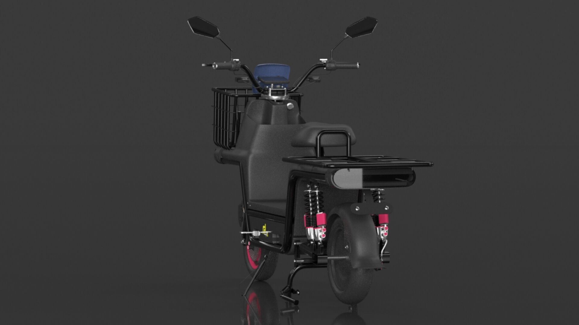 EOX E4 Plus Low Speed Electric Loader Scooter Non RTO Low-poly 3D model_9