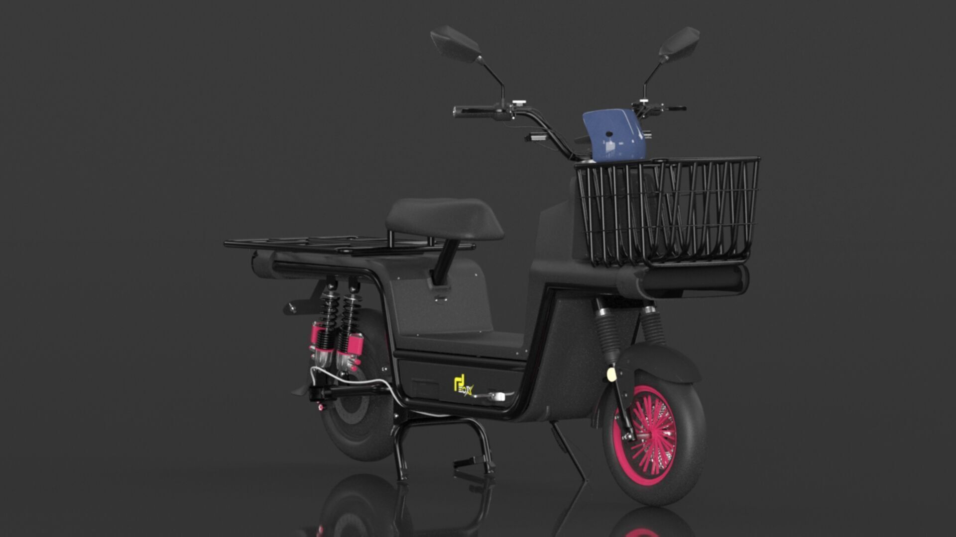 EOX E4 Plus Low Speed Electric Loader Scooter Non RTO Low-poly 3D model_4