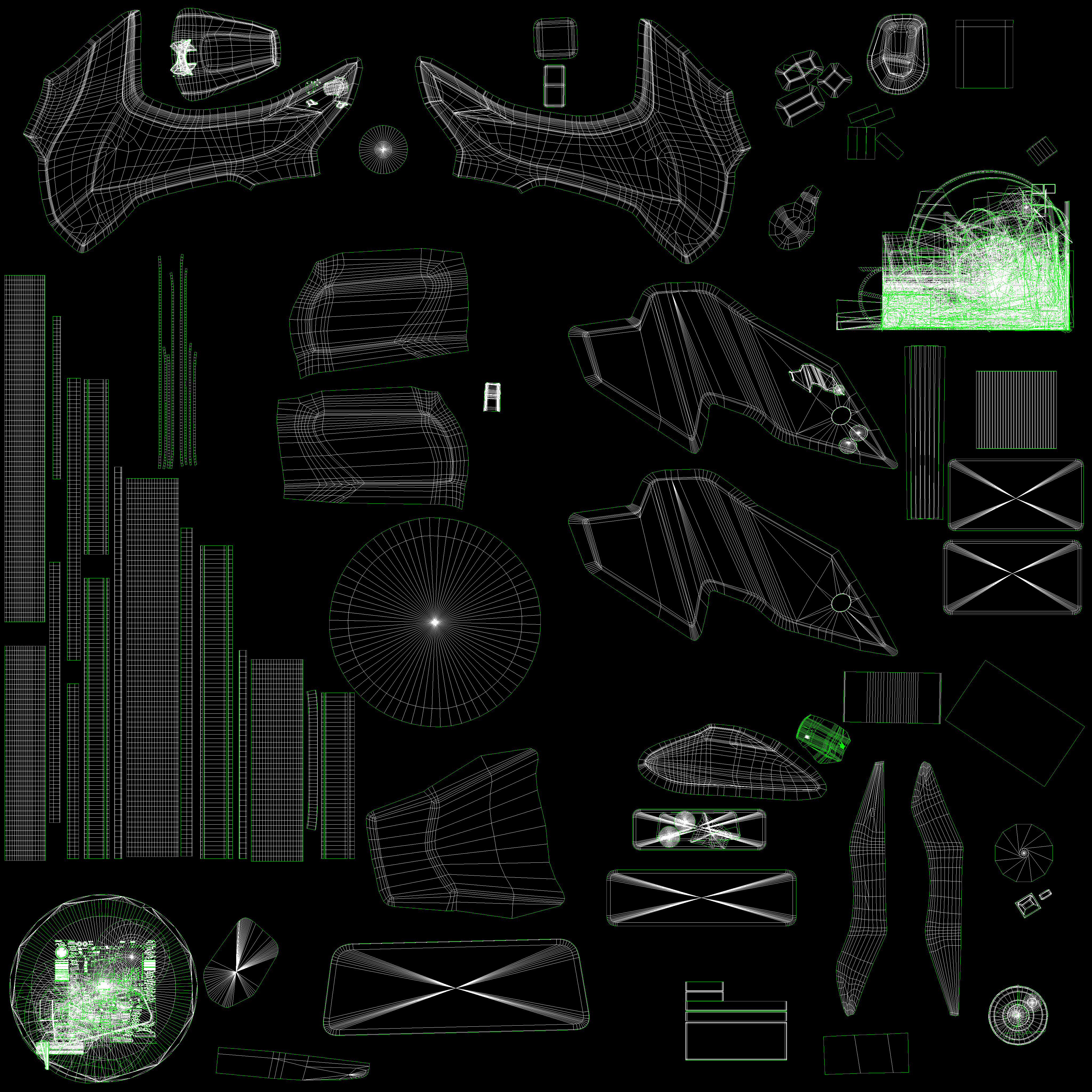 Hero Xtreme 160R 4V Double Disc Bike Cast Pearl Red Low-poly 3D model_20