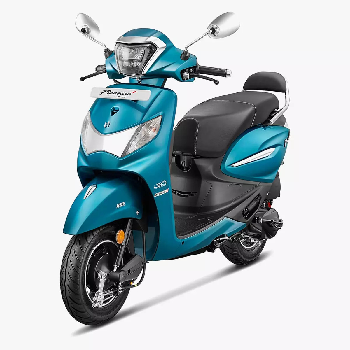 Hero PLEASURE XTEC Scooter Connected Bluish Teal  Low-poly 3D model_0