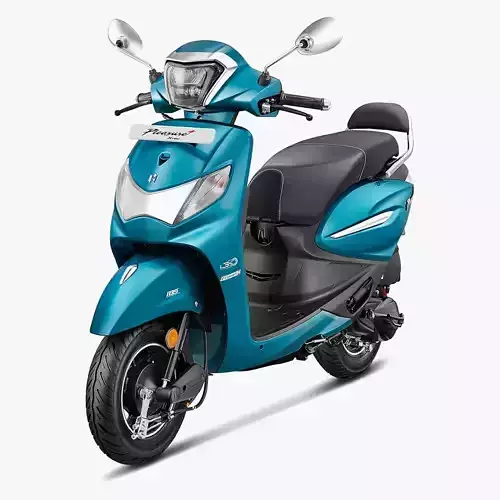 Hero PLEASURE XTEC Scooter Connected Bluish Teal  Low-poly 3D model