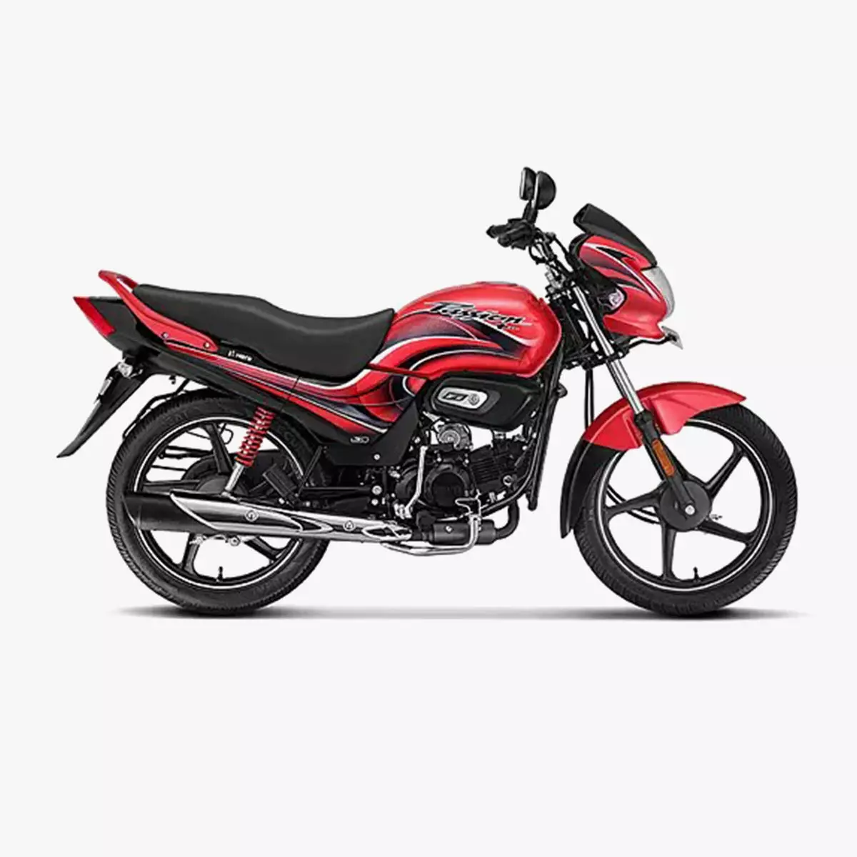 Hero Passion  Bike Sport Red Booking for Ex-Showroom Price Low-poly 3D model_0
