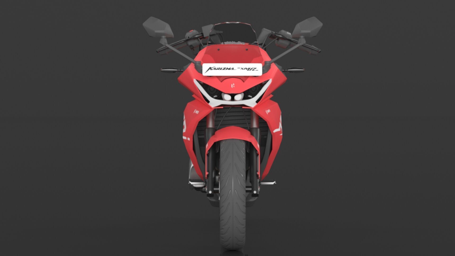 Hero Karizma XMR Bike Turbo Red Booking for Ex-Showroom Price Low-poly 3D model_1
