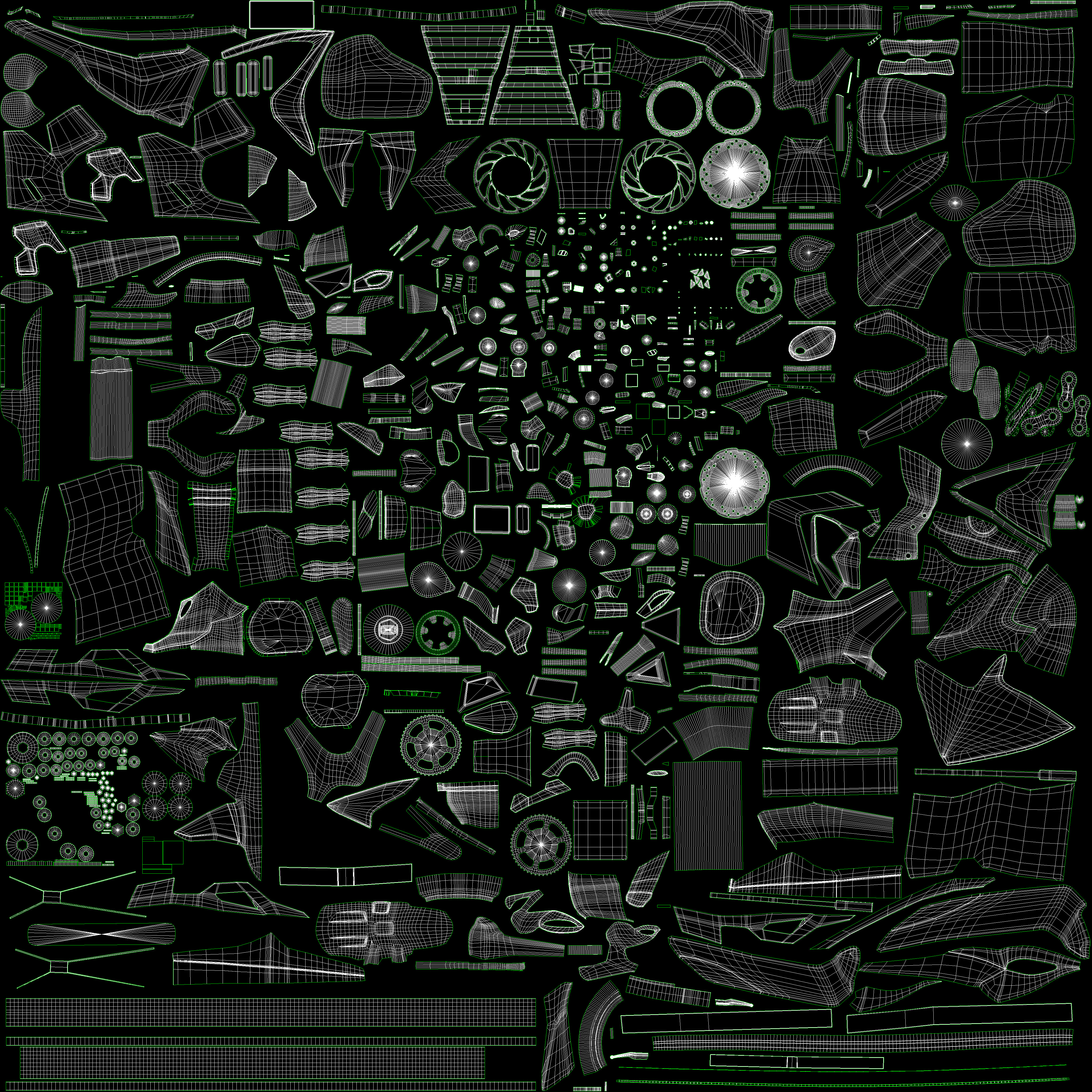 Bajaj Pulsar RS 200 Motorbike White booking for Ex-Showroom Low-poly 3D model_33