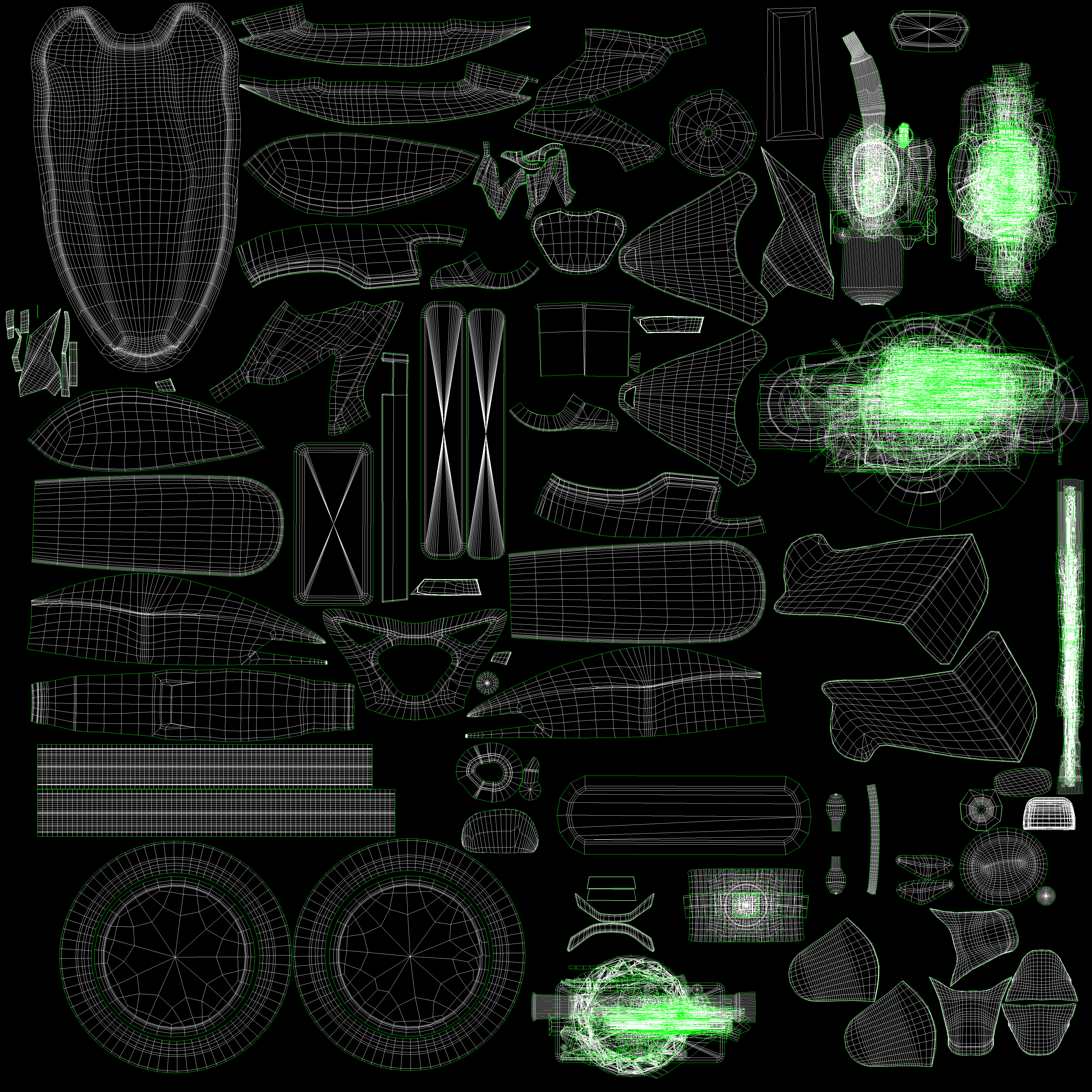 Bajaj Pulsar 150 SD UG Bike Sparkle Black Blue Low-poly 3D model_20