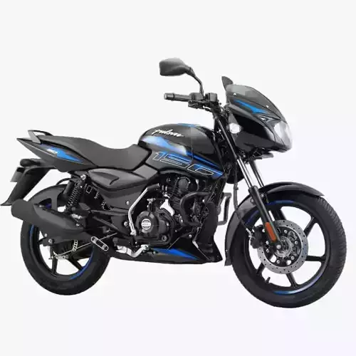 Bajaj Pulsar 150 SD UG Bike Sparkle Black Blue Low-poly 3D model